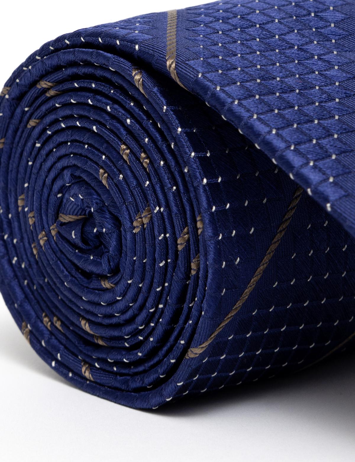 Lacivert İpek Kravat - 50268568001