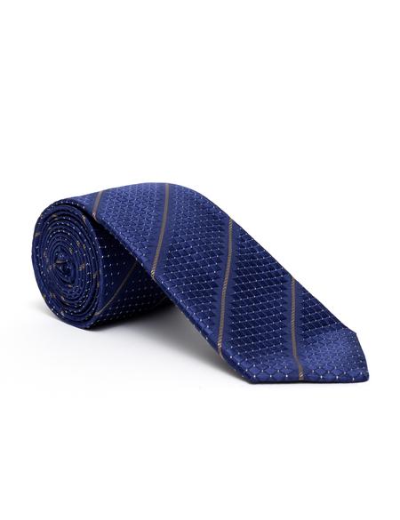 Lacivert İpek Kravat - 50268568001