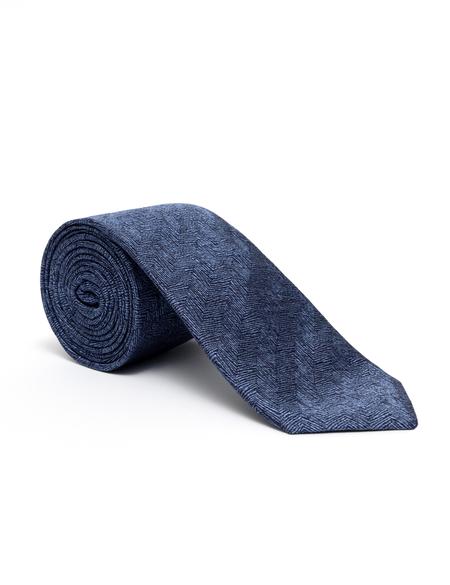 Lacivert İpek Kravat - 50268569002