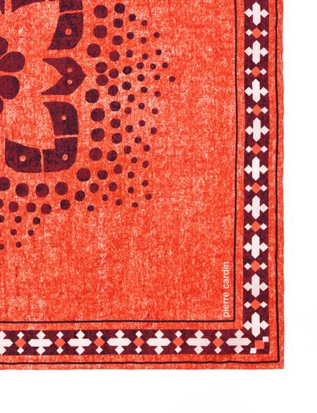 Turuncu İpek Mendil - 50270676003