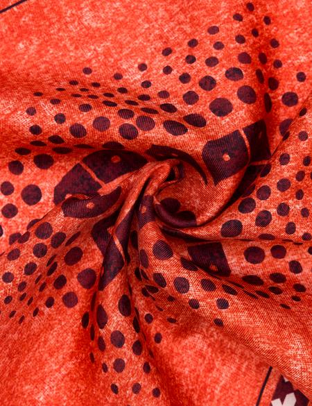 Turuncu İpek Mendil - 50270676003