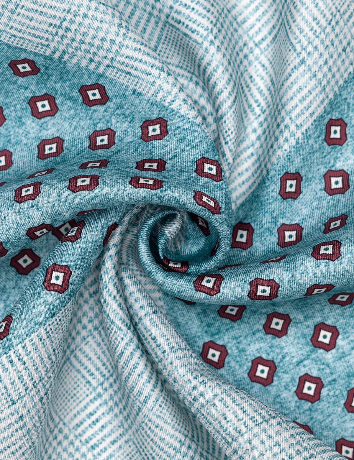 Turkuaz İpek Mendil - 50270715003