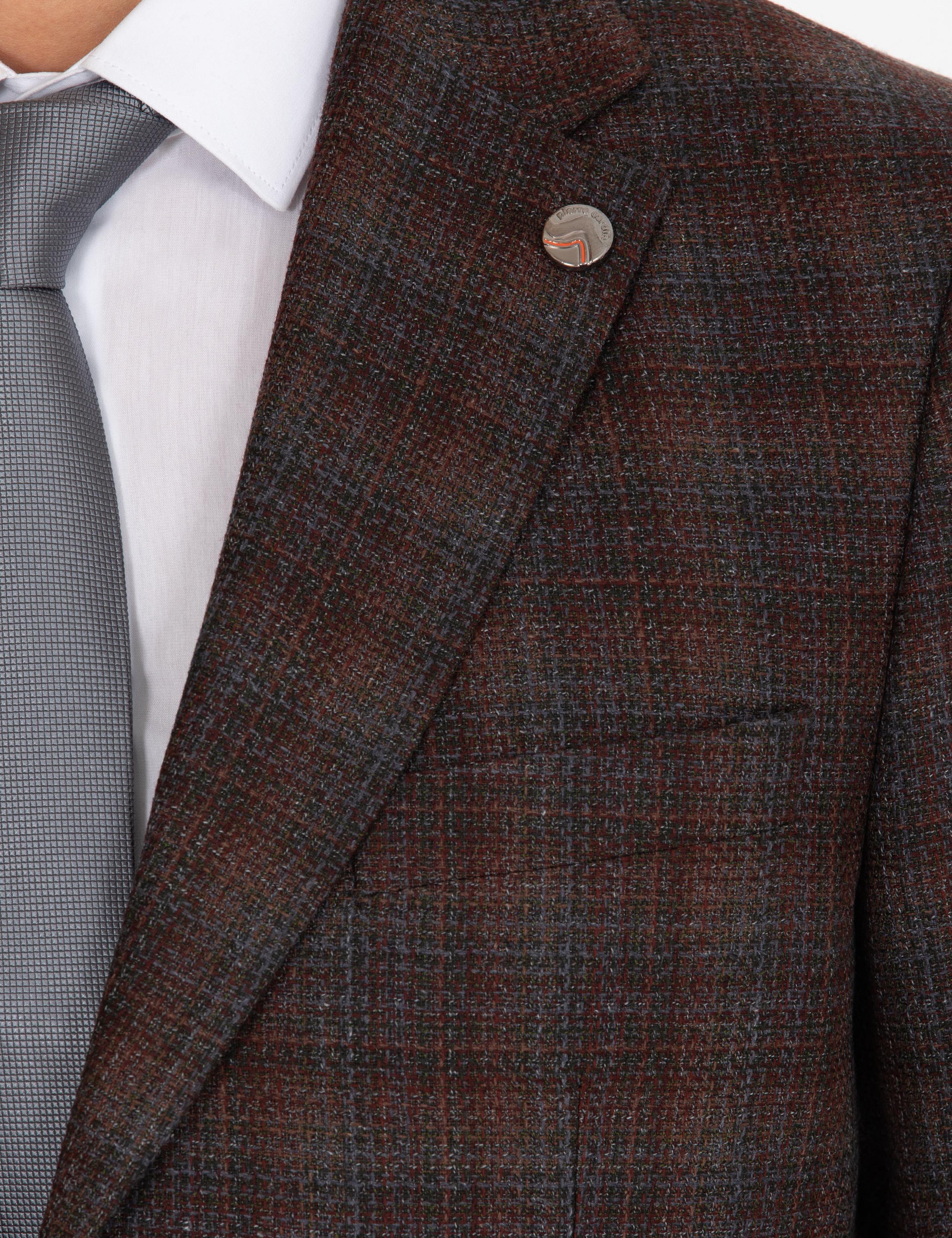 Bordo Slim Fit Ceket