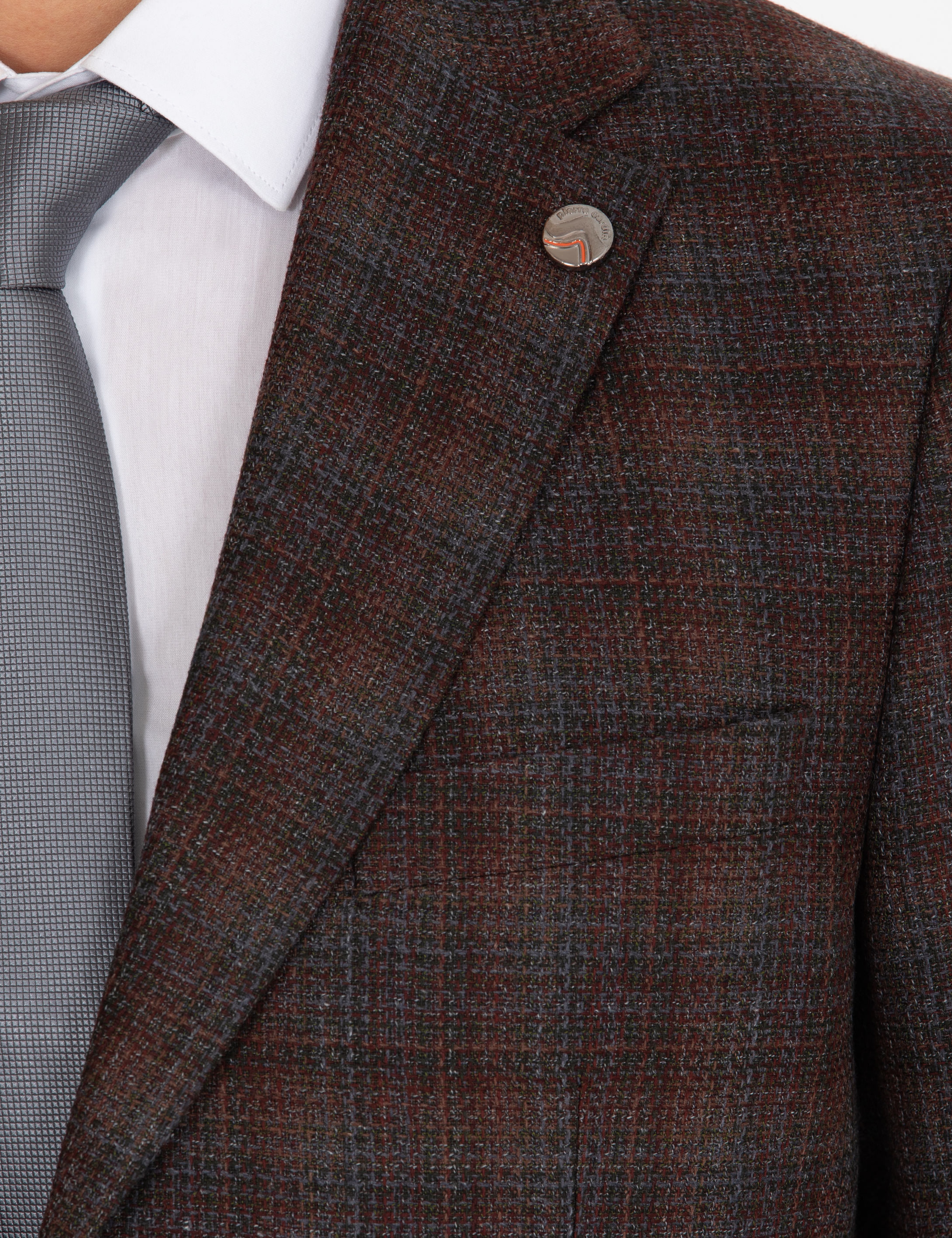 Bordo Slim Fit Ceket