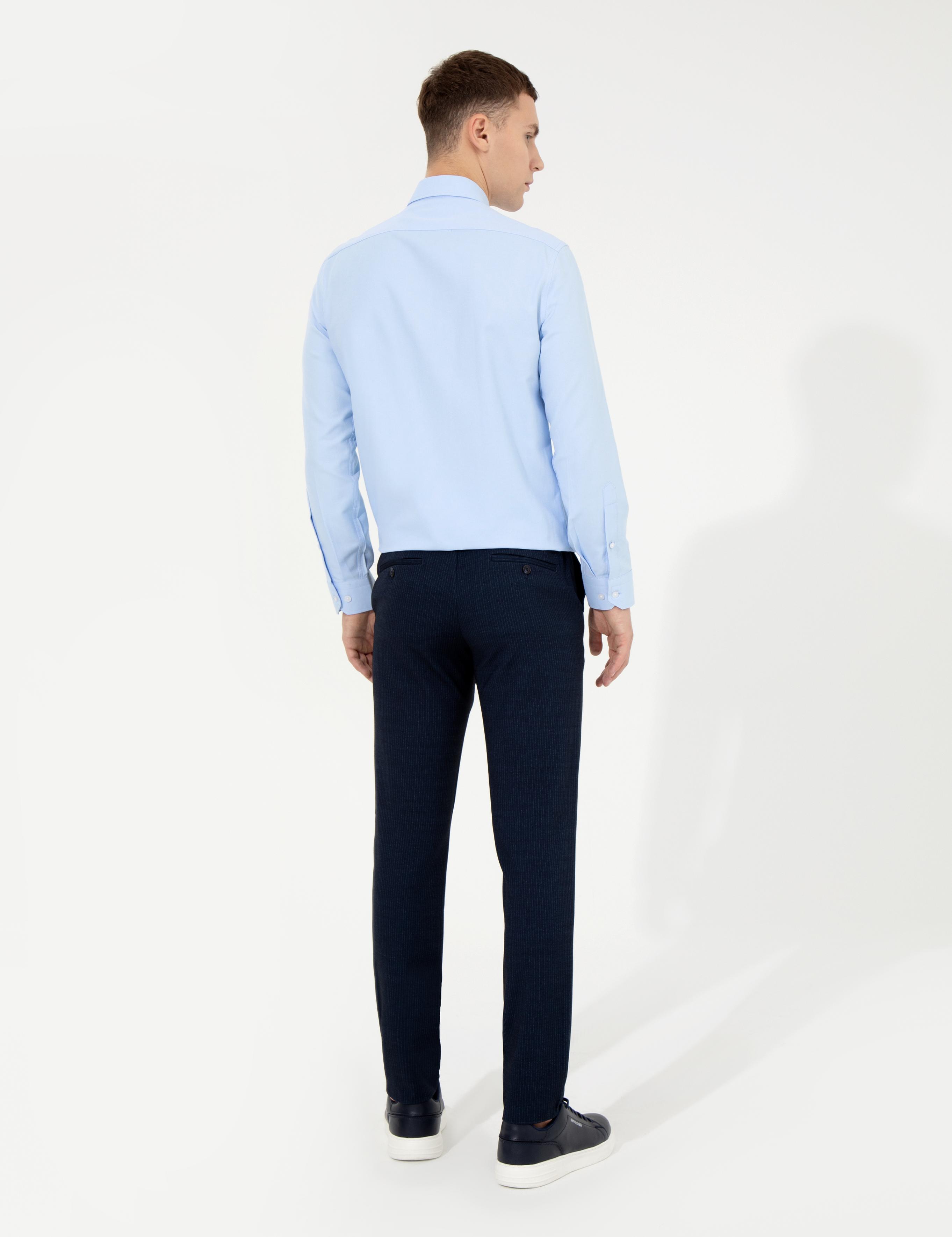 Lacivert Ex. Slim Fit Kumaş Pantolon