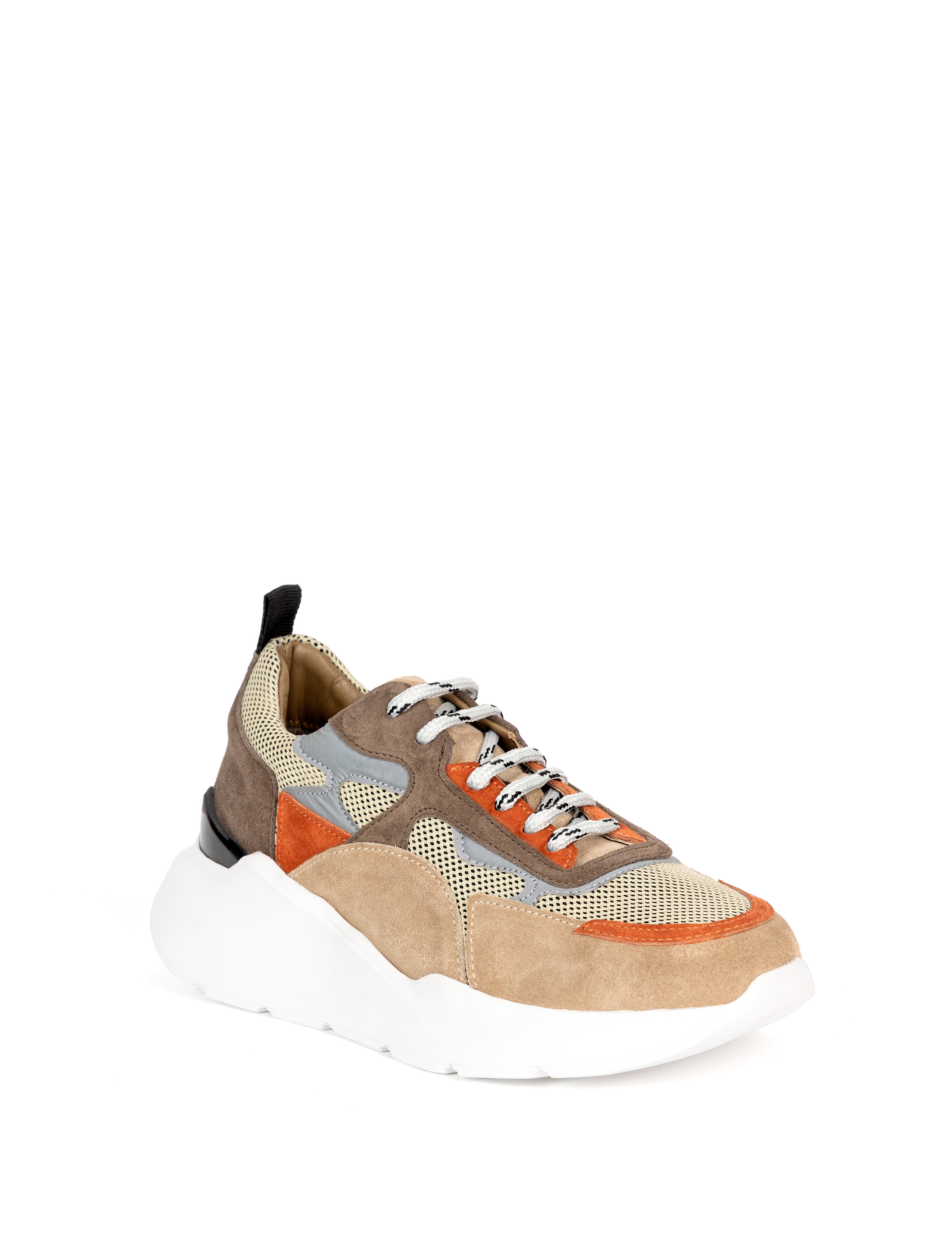 Kahverengi %100 Deri Sneaker - Image 3