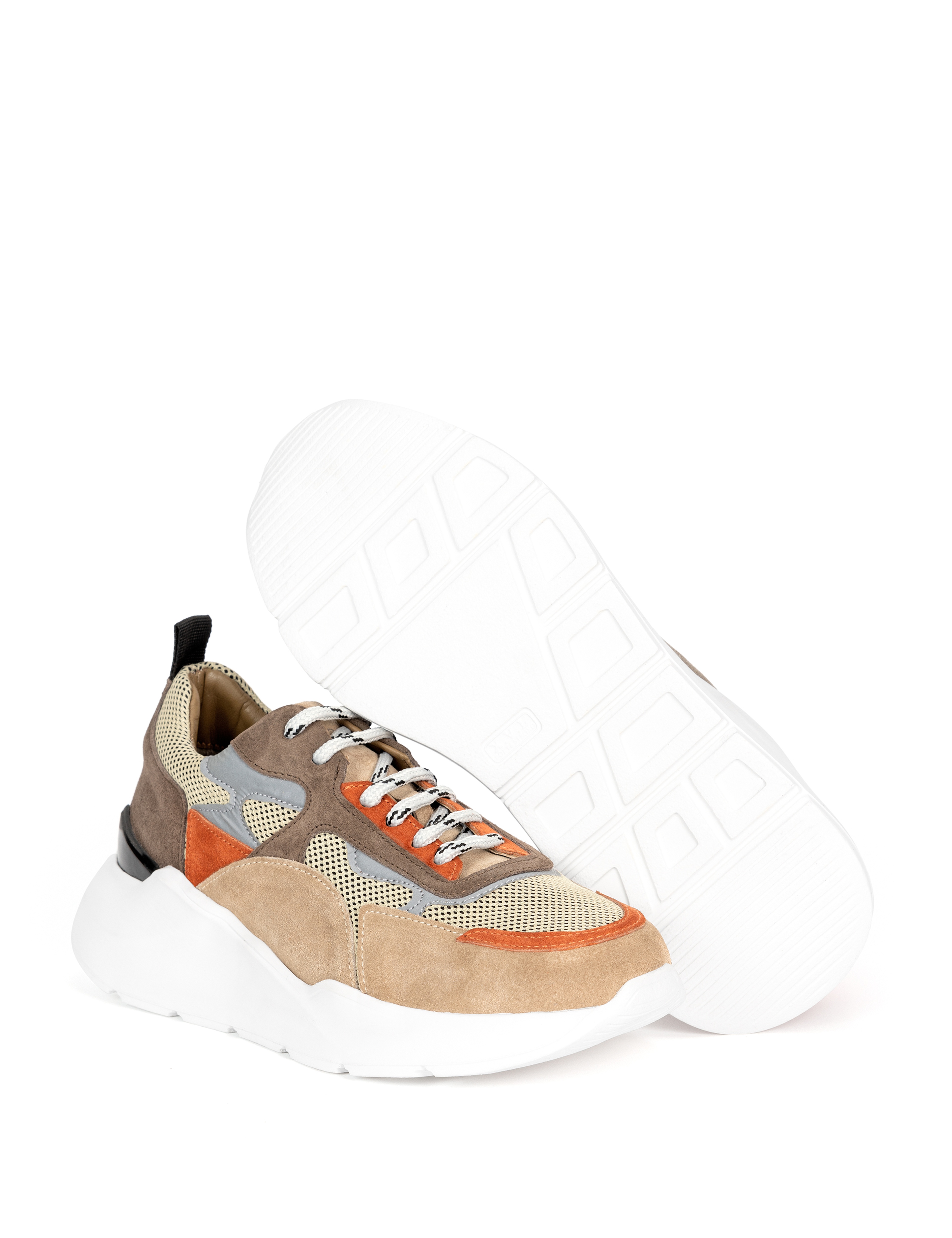 Kahverengi %100 Deri Sneaker - Image 5