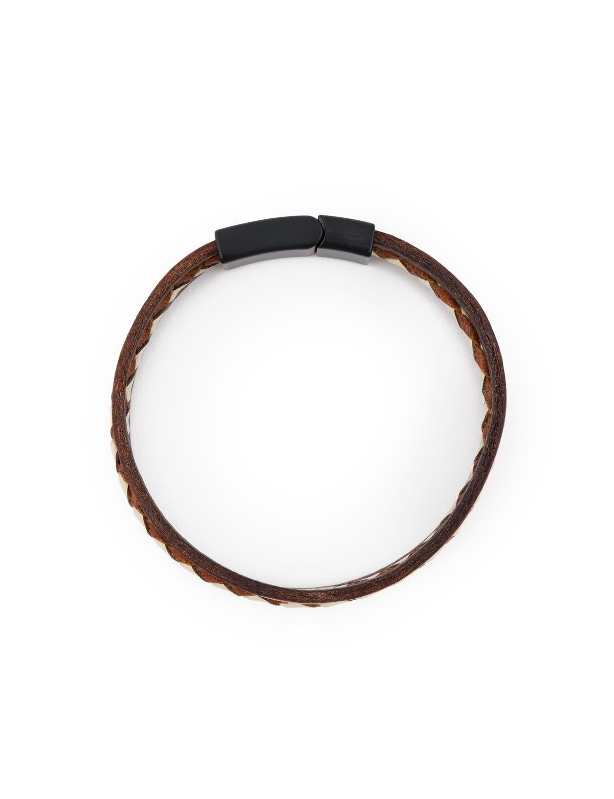 Kahverengi Deri Bileklik - 50267954001