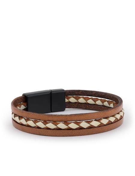 Kahverengi Deri Bileklik - 50267954001