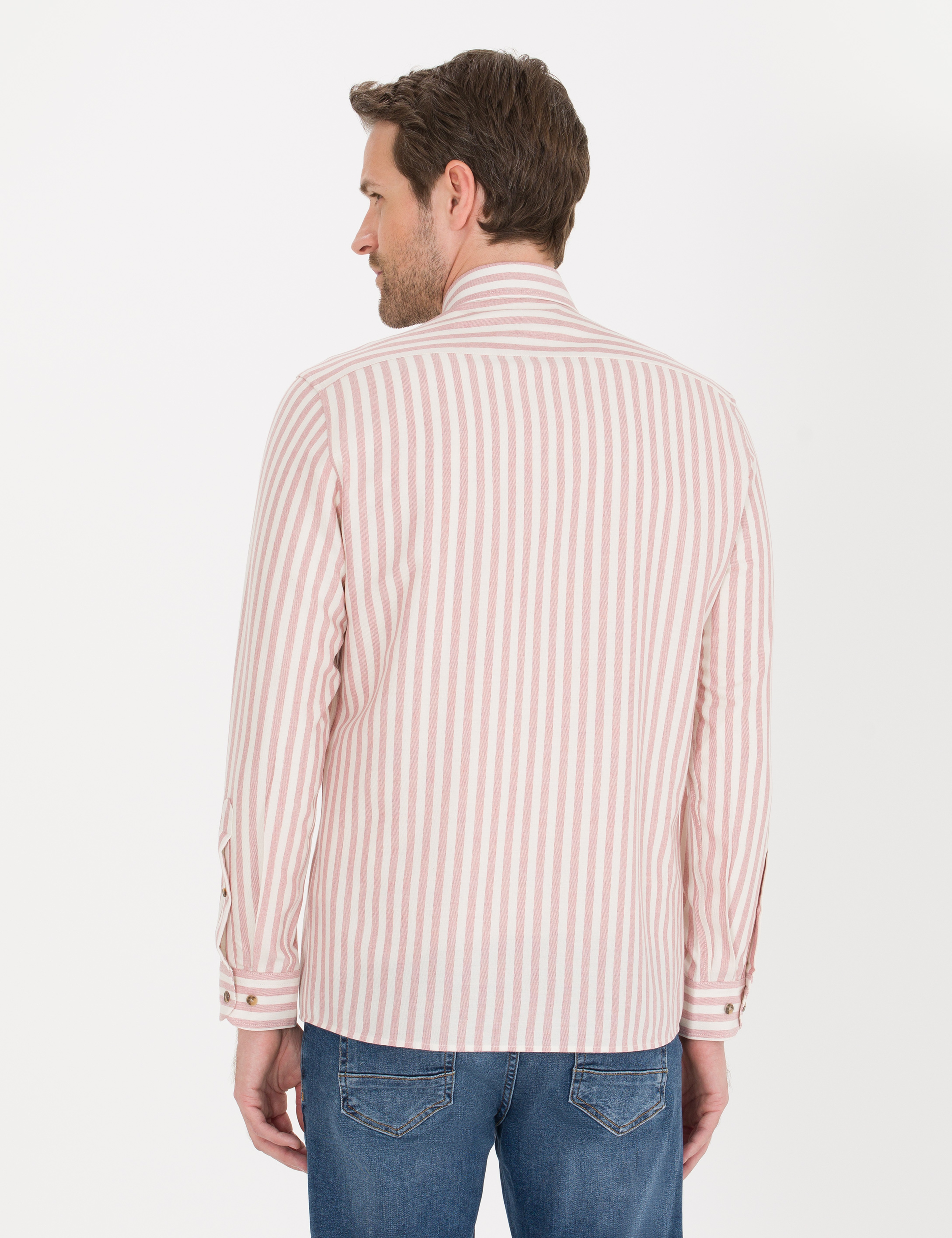 Pembe Regular Fit Uzun Kollu Gömlek