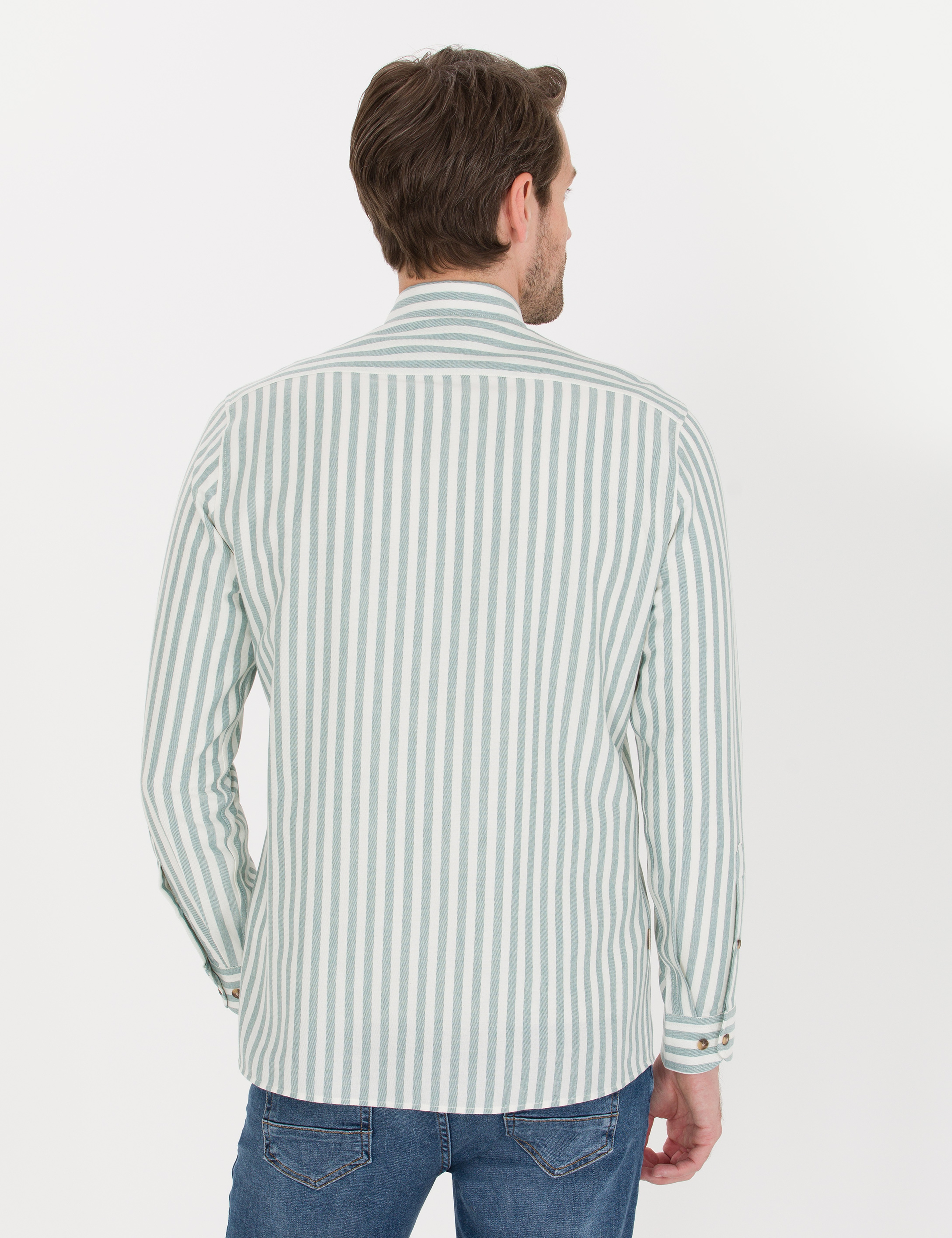 Mint Regular Fit Uzun Kollu Gömlek