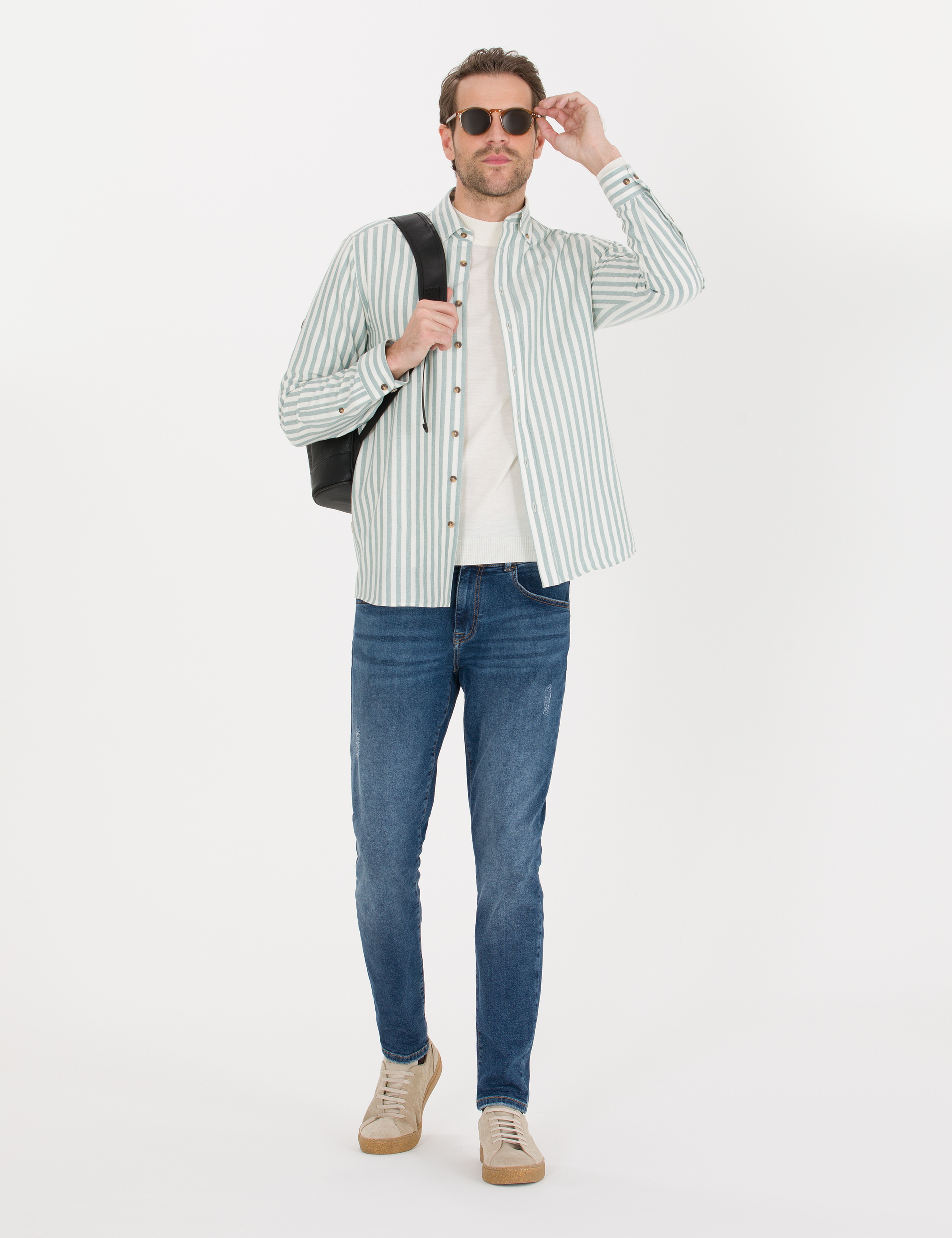 Mint Regular Fit Uzun Kollu Gömlek