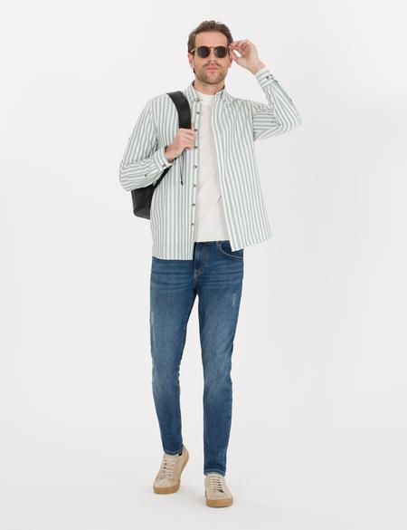 Mint Regular Fit Uzun Kollu Gömlek - 50262723043
