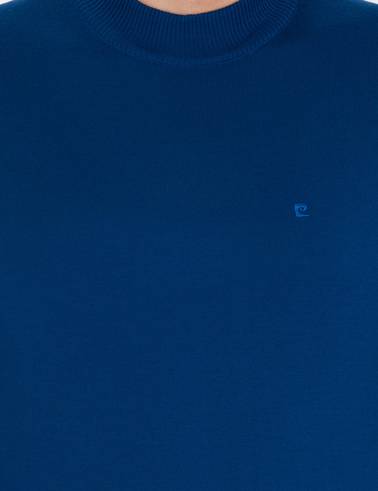 İndigo Slim Fit Çeyrek Yaka Yün Karışımlı Basic Triko Kazak