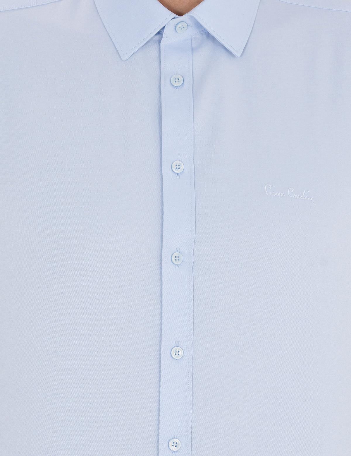 Açık Mavi Slim Fit Uzun Kollu Klasik Gömlek - 50207628033