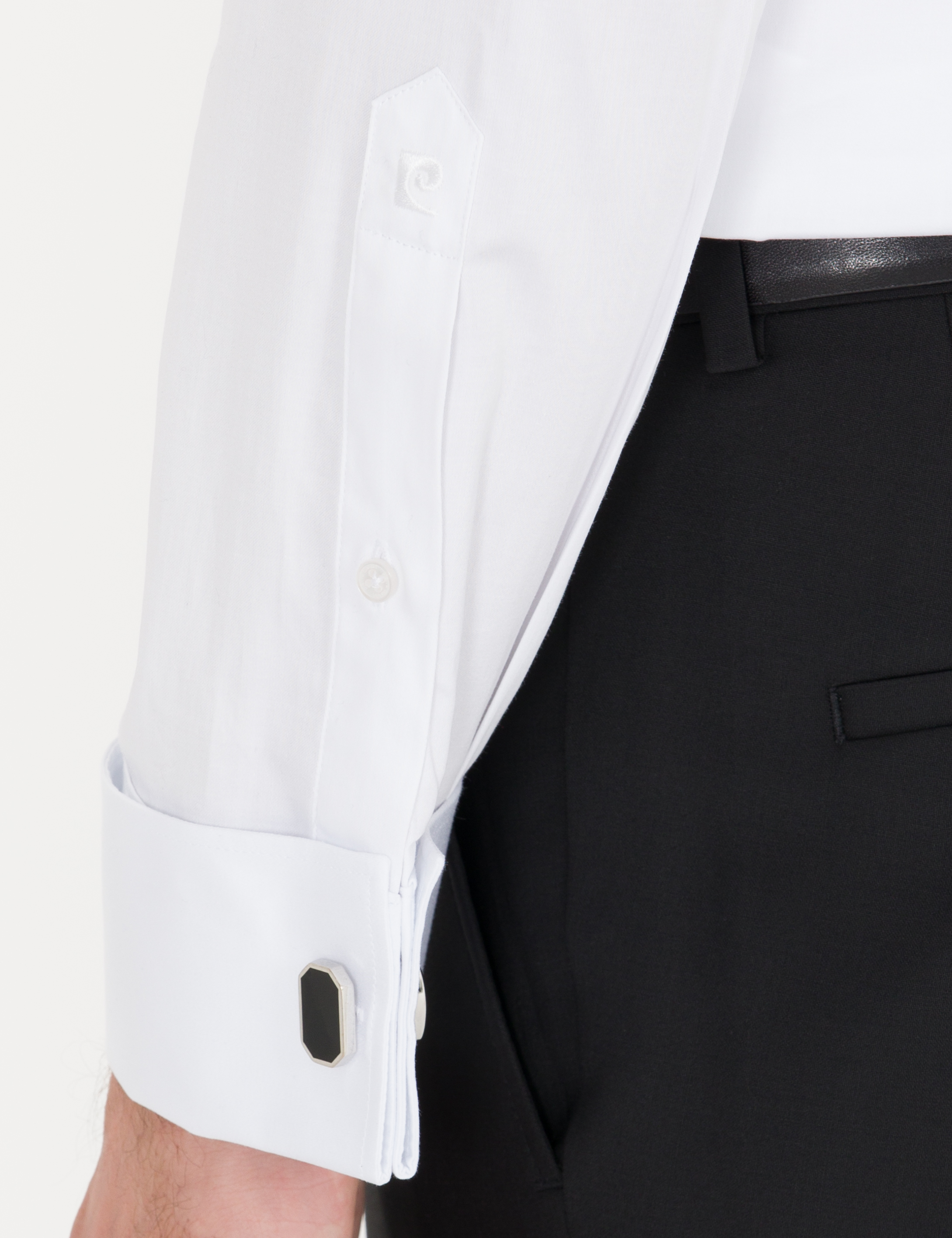Pierre Cardin Beyaz Slim Fit Smokin Gömlek görsel 7