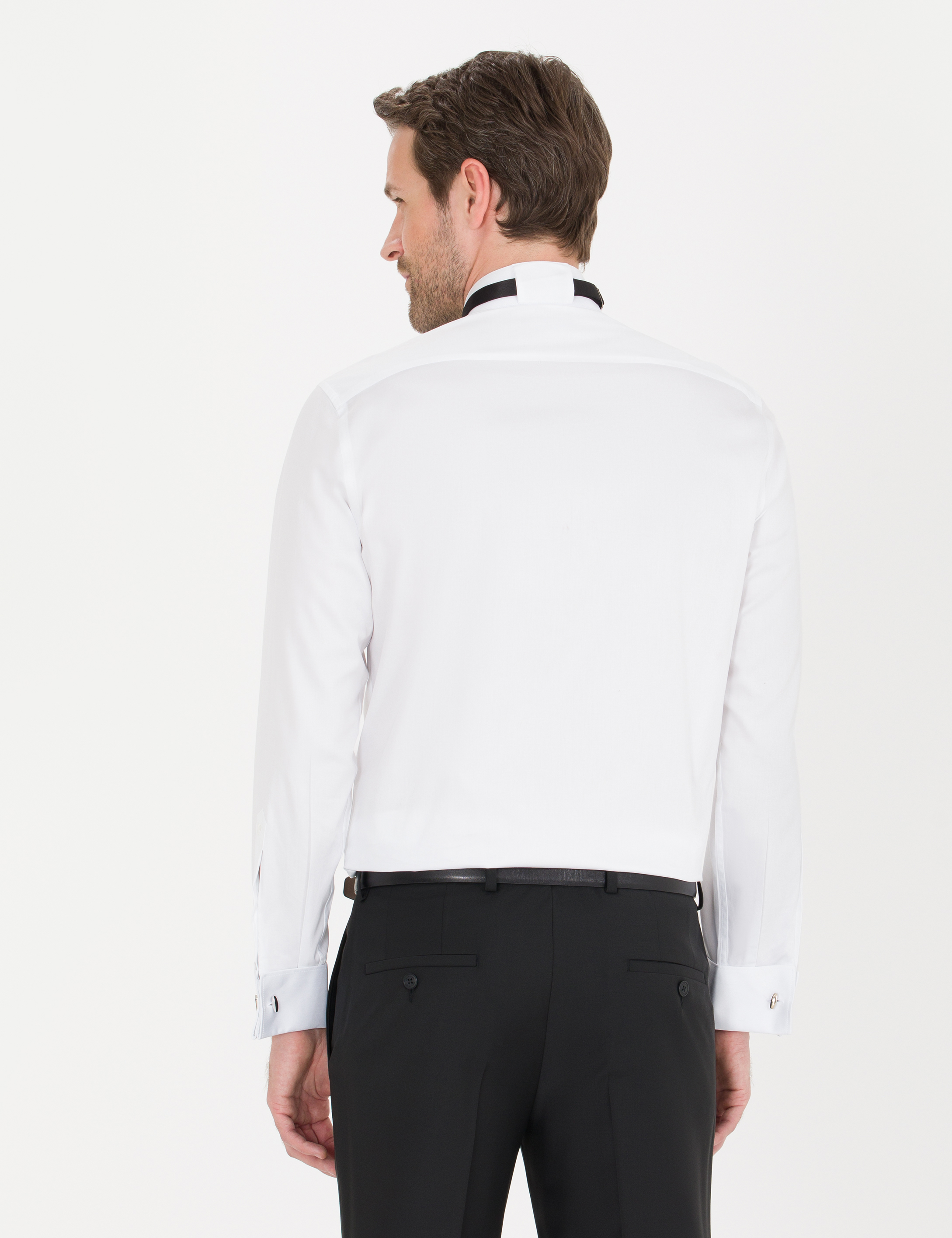 Pierre Cardin Beyaz Slim Fit Smokin Gömlek görsel 5