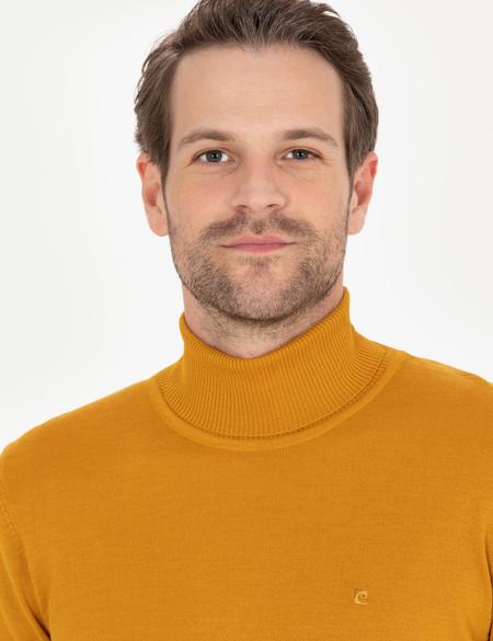 Safran Slim Fit Balıkçı Yaka Yün Karışımlı Basic Triko Kazak - 50257302054