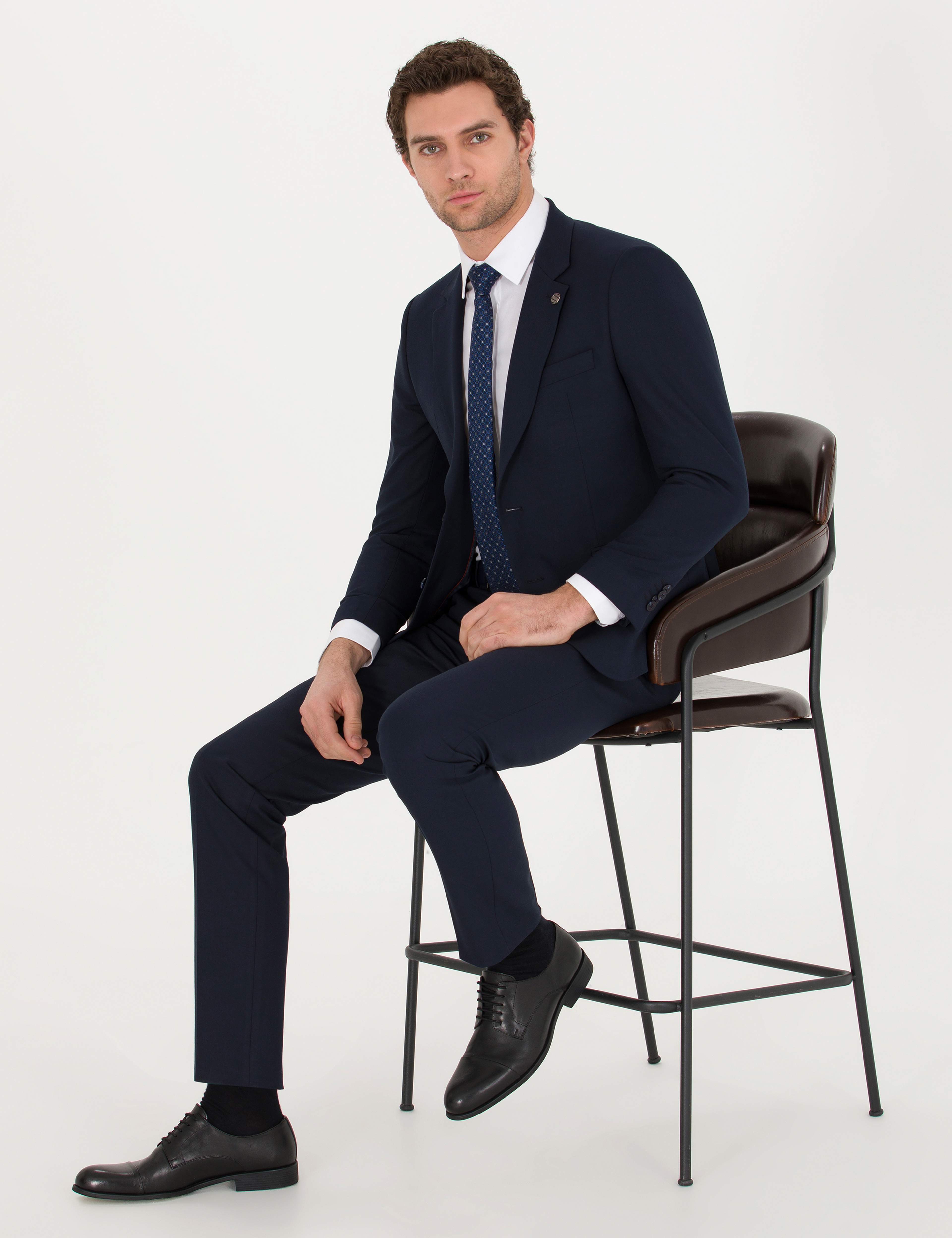 Lacivert Slim Fit Takım Elbise