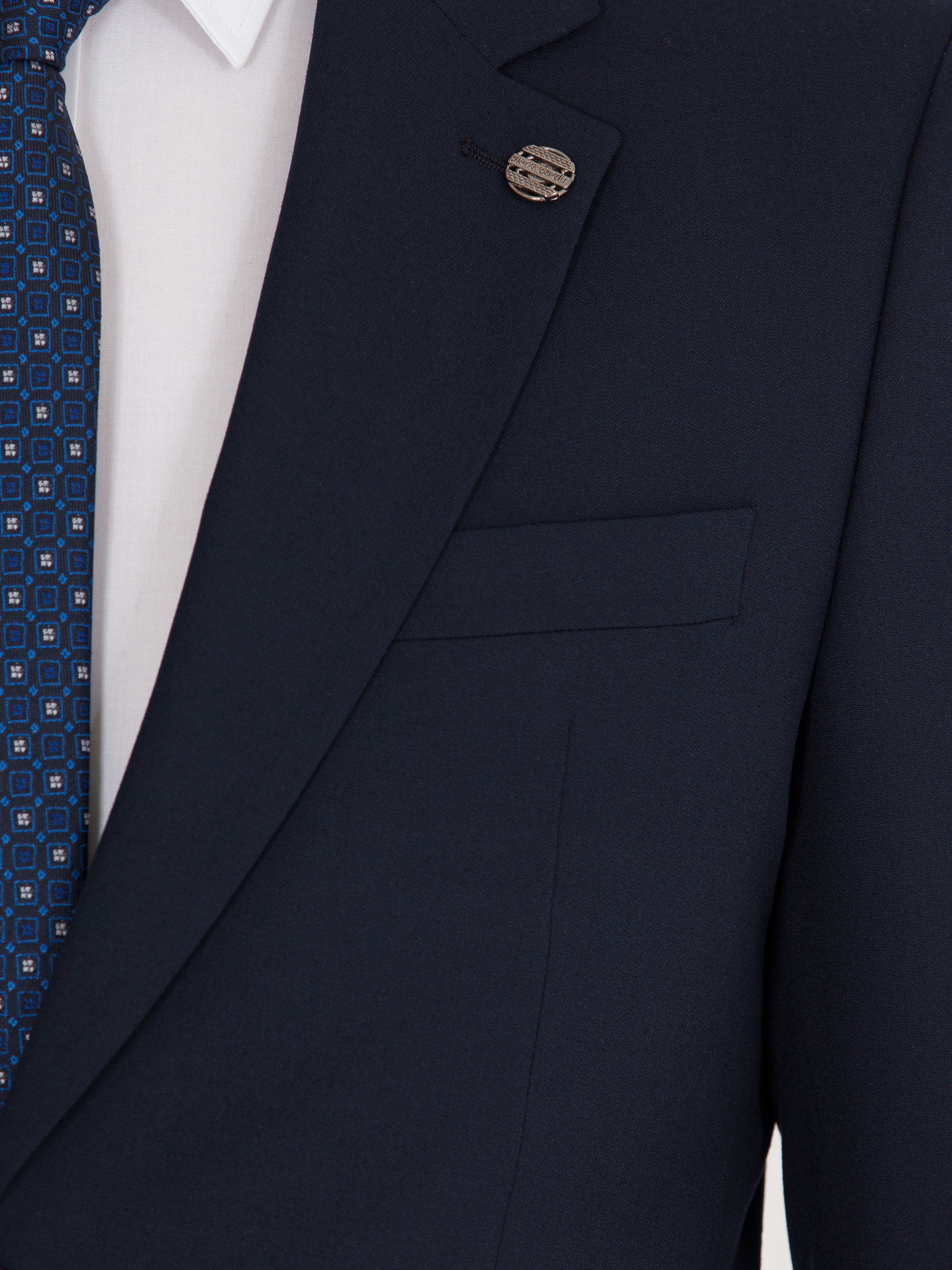 Lacivert Slim Fit Takım Elbise - Image 6