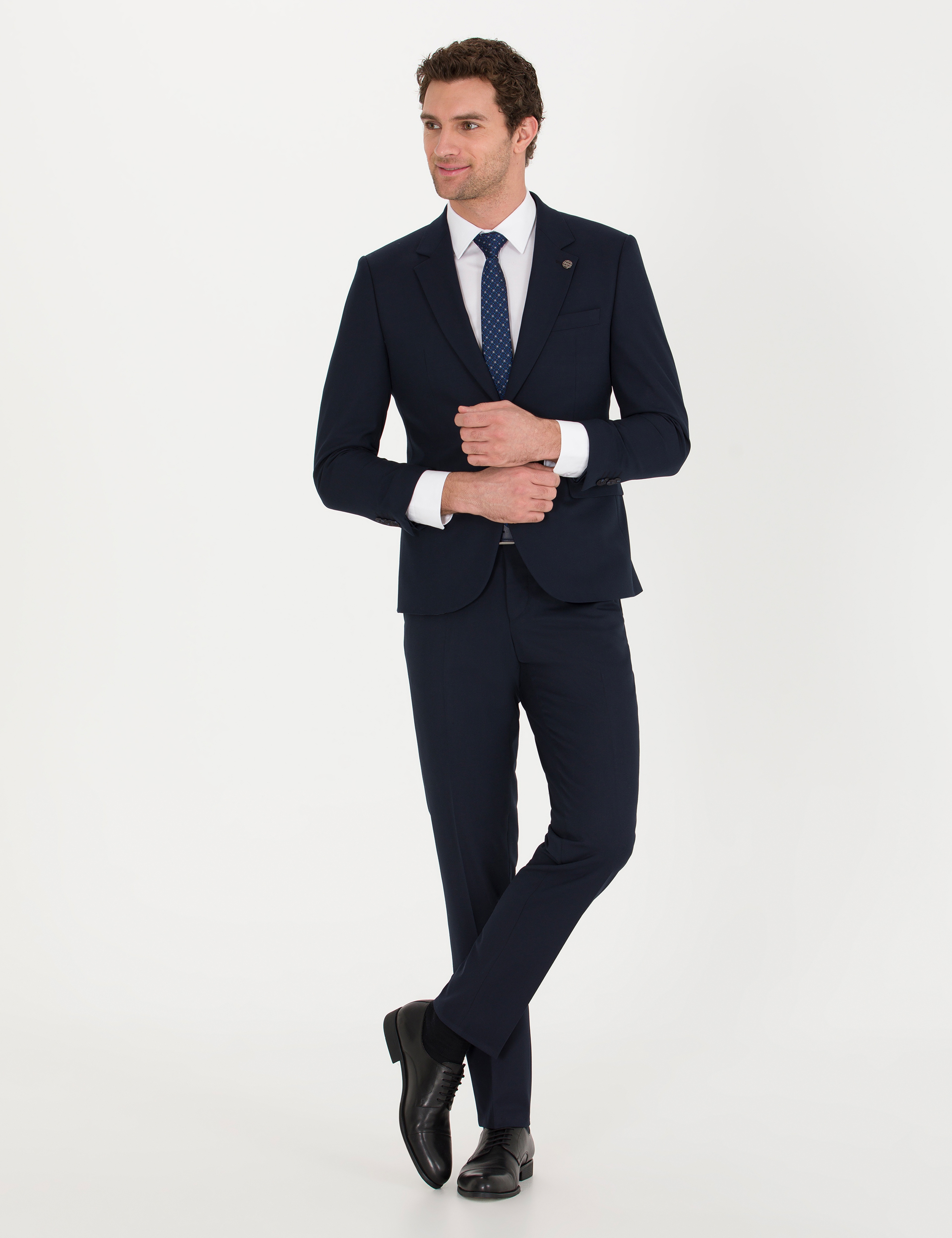 Lacivert Slim Fit Takım Elbise