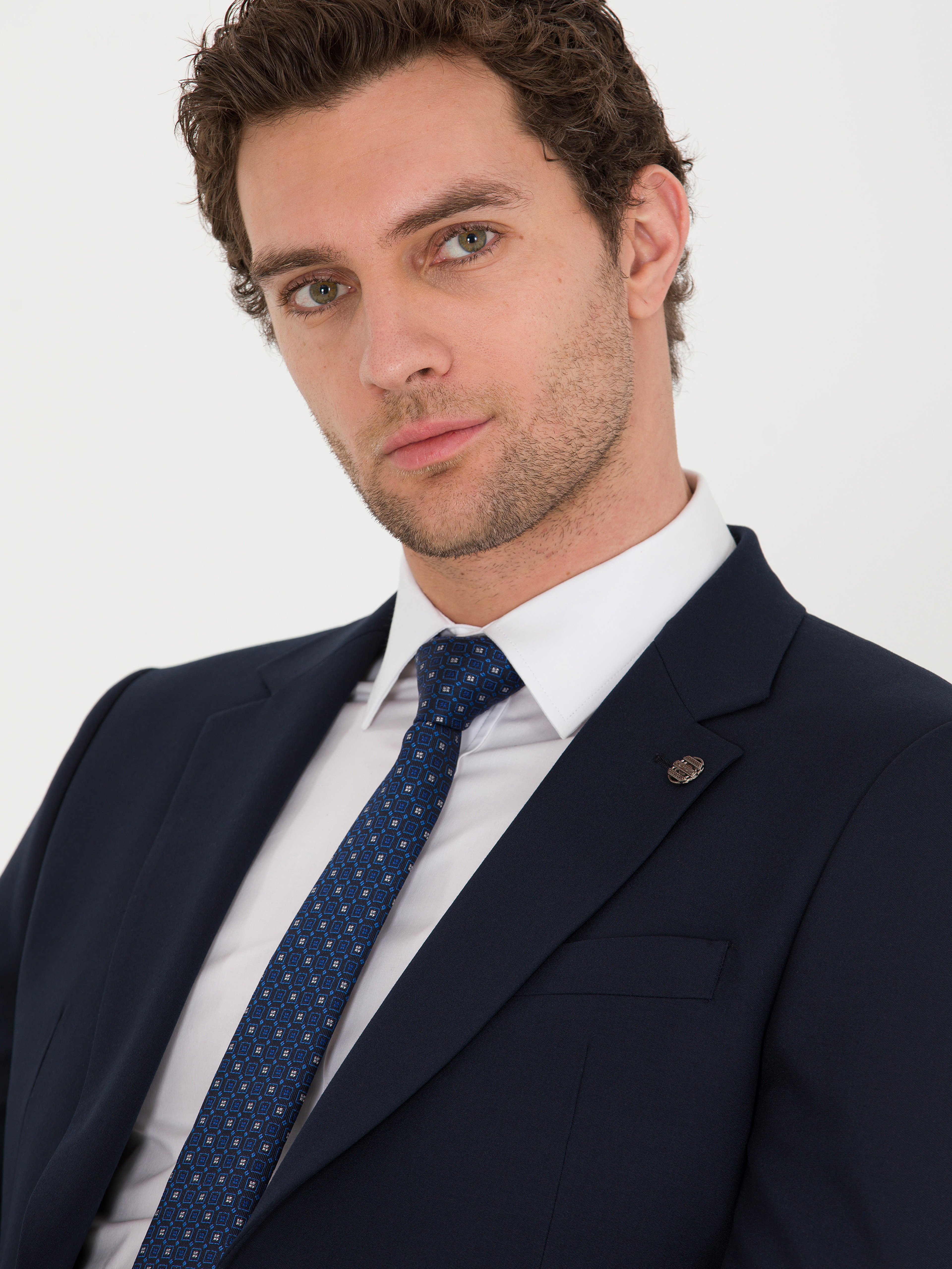 Lacivert Slim Fit Takım Elbise - Image 2