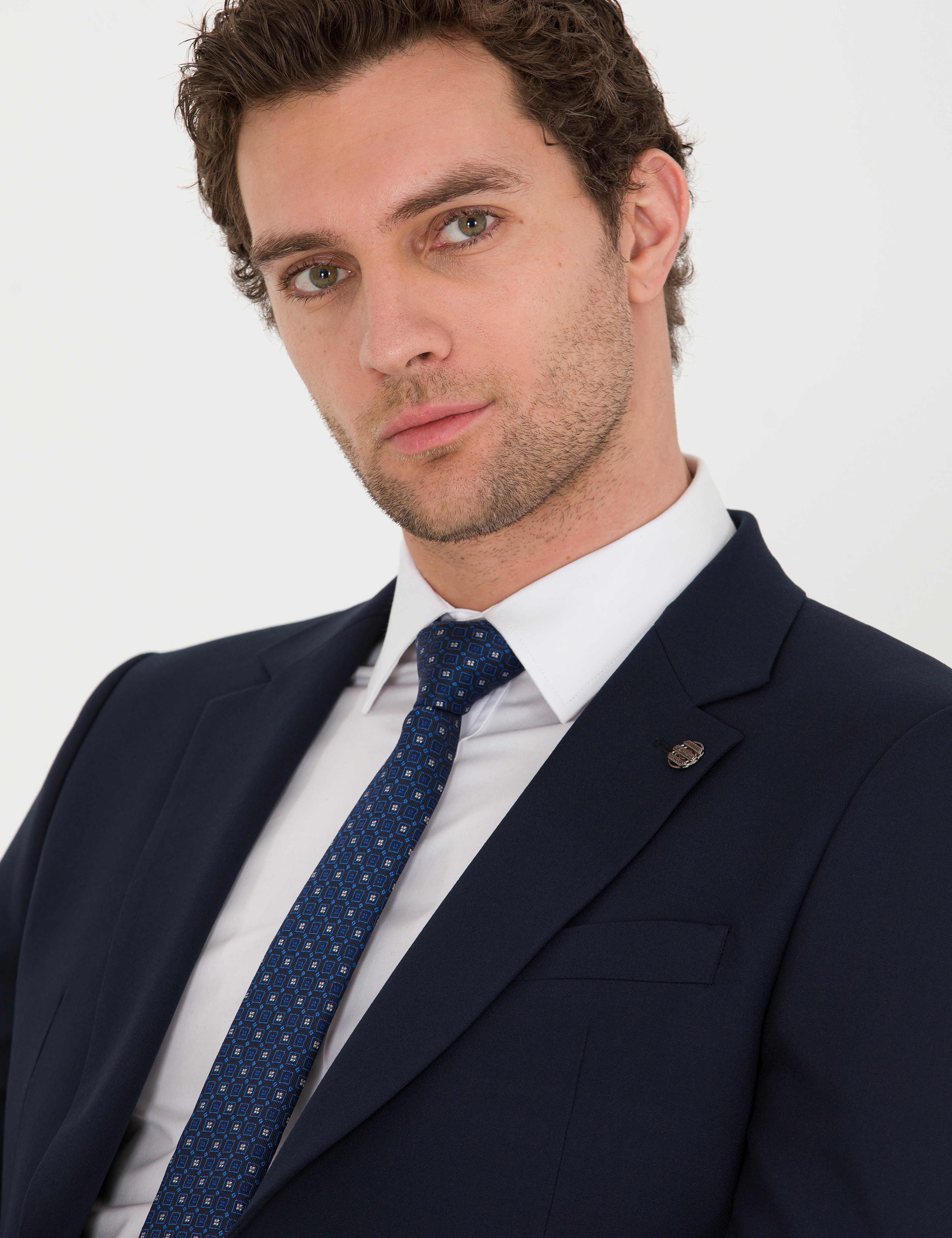 Lacivert Slim Fit Takım Elbise