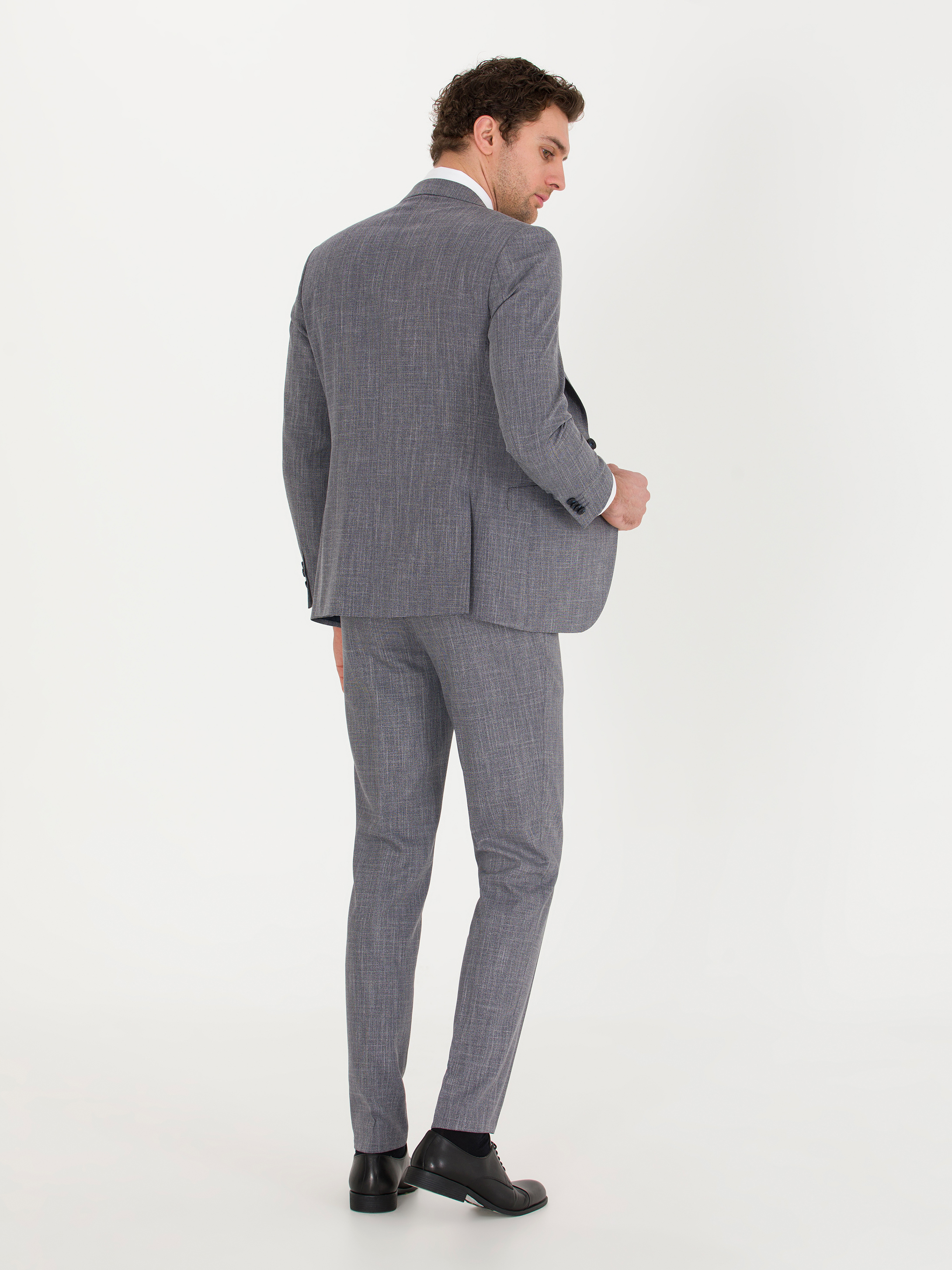 Lacivert Ekstra Slim Fit Takım Elbise - Image 4