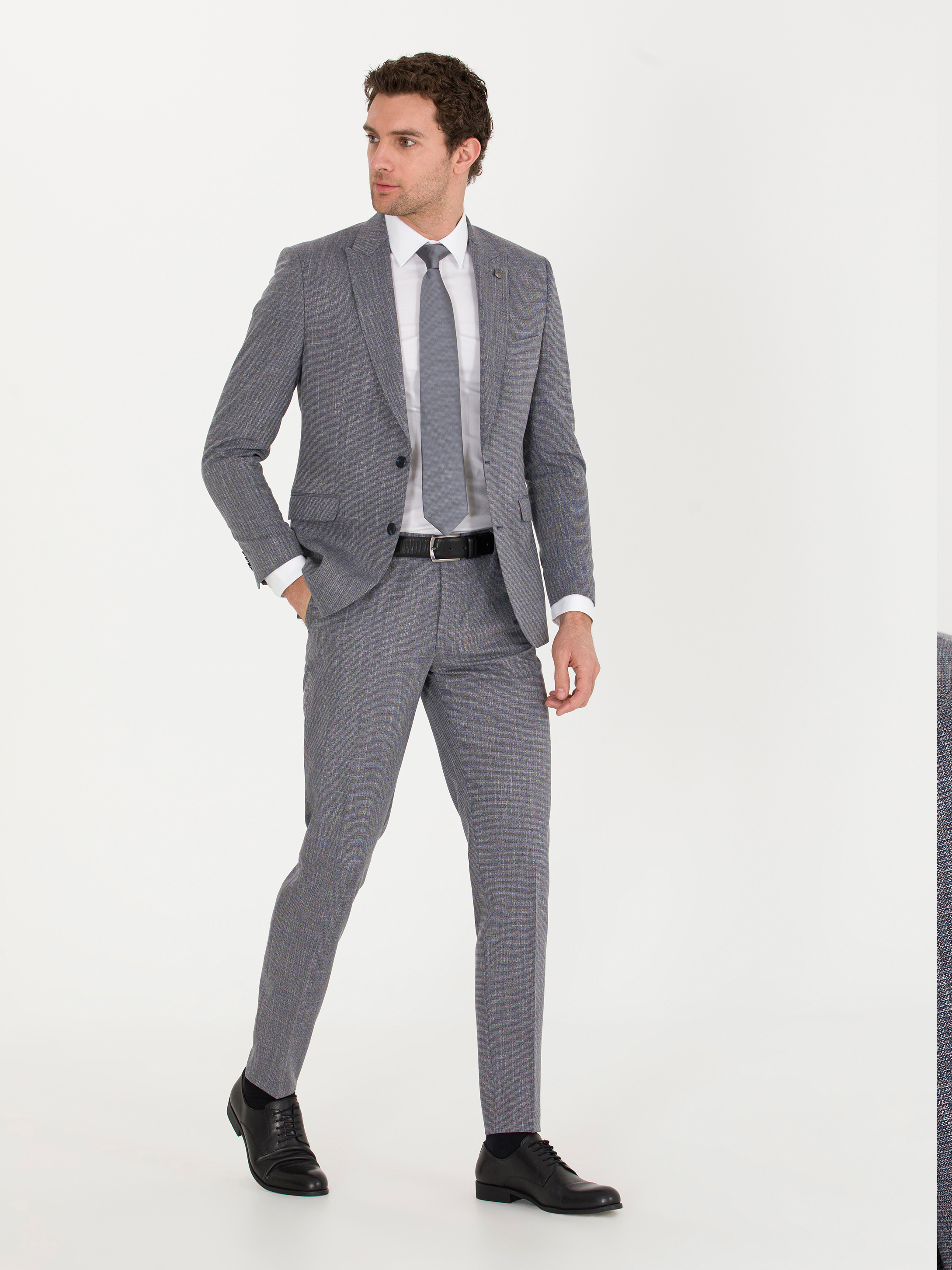 Lacivert Ekstra Slim Fit Takım Elbise