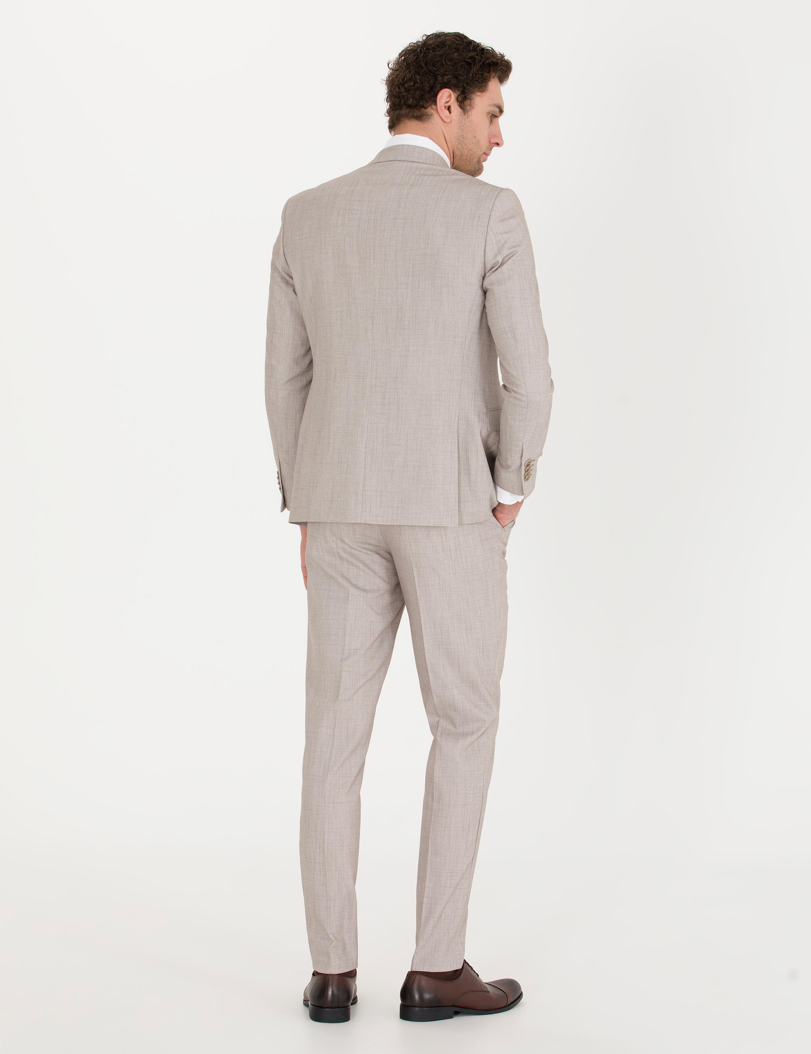 Açık Kahverengi Ekstra Slim Fit Takım Elbise