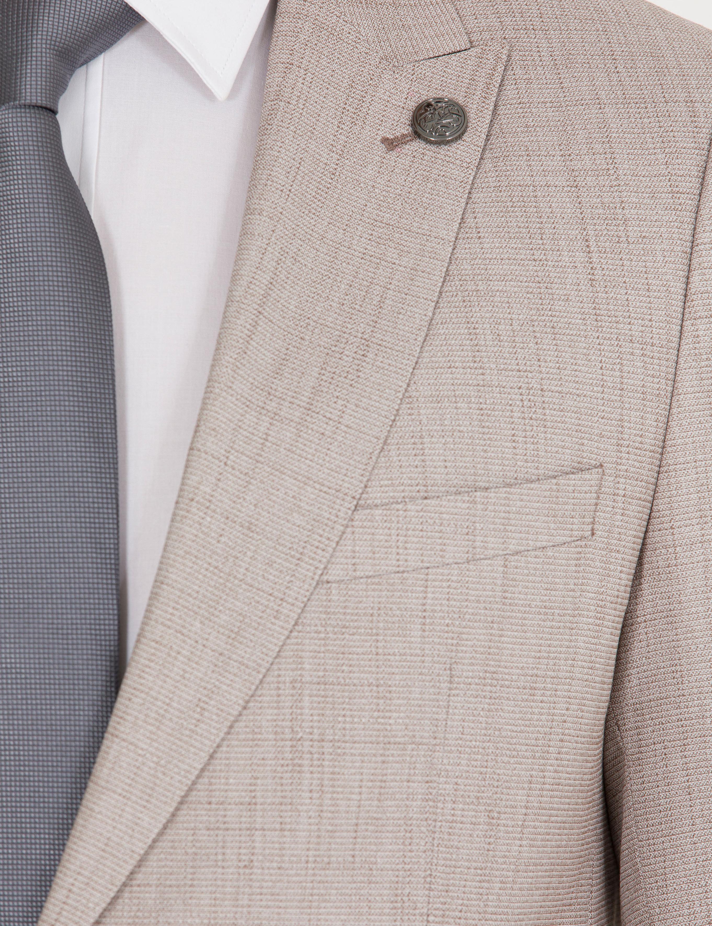 Açık Kahverengi Ekstra Slim Fit Takım Elbise