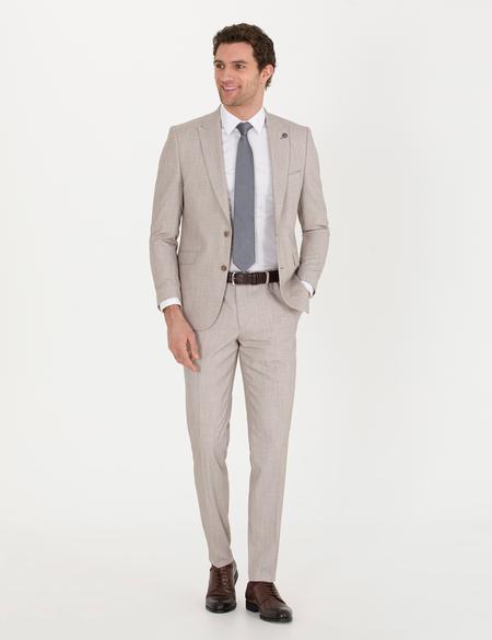 Açık Kahverengi Ekstra Slim Fit Takım Elbise - 50270129014