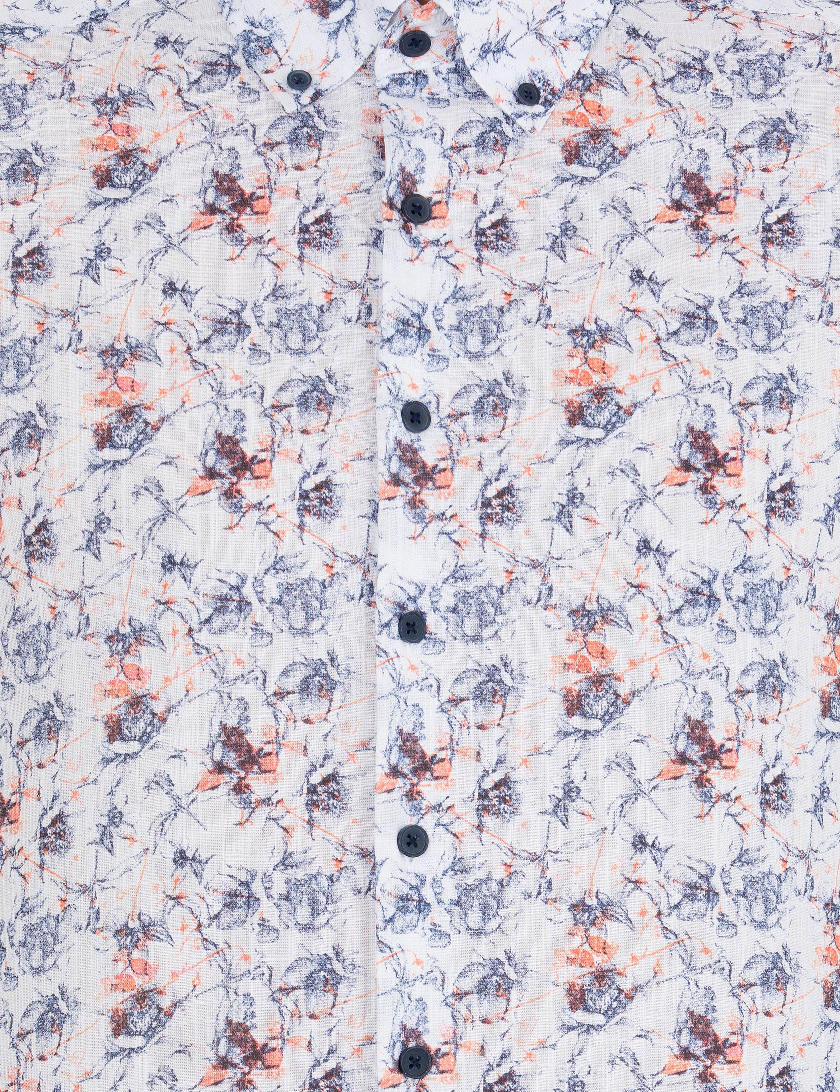 Lacivert Slim Fit Uzun Kollu Gömlek