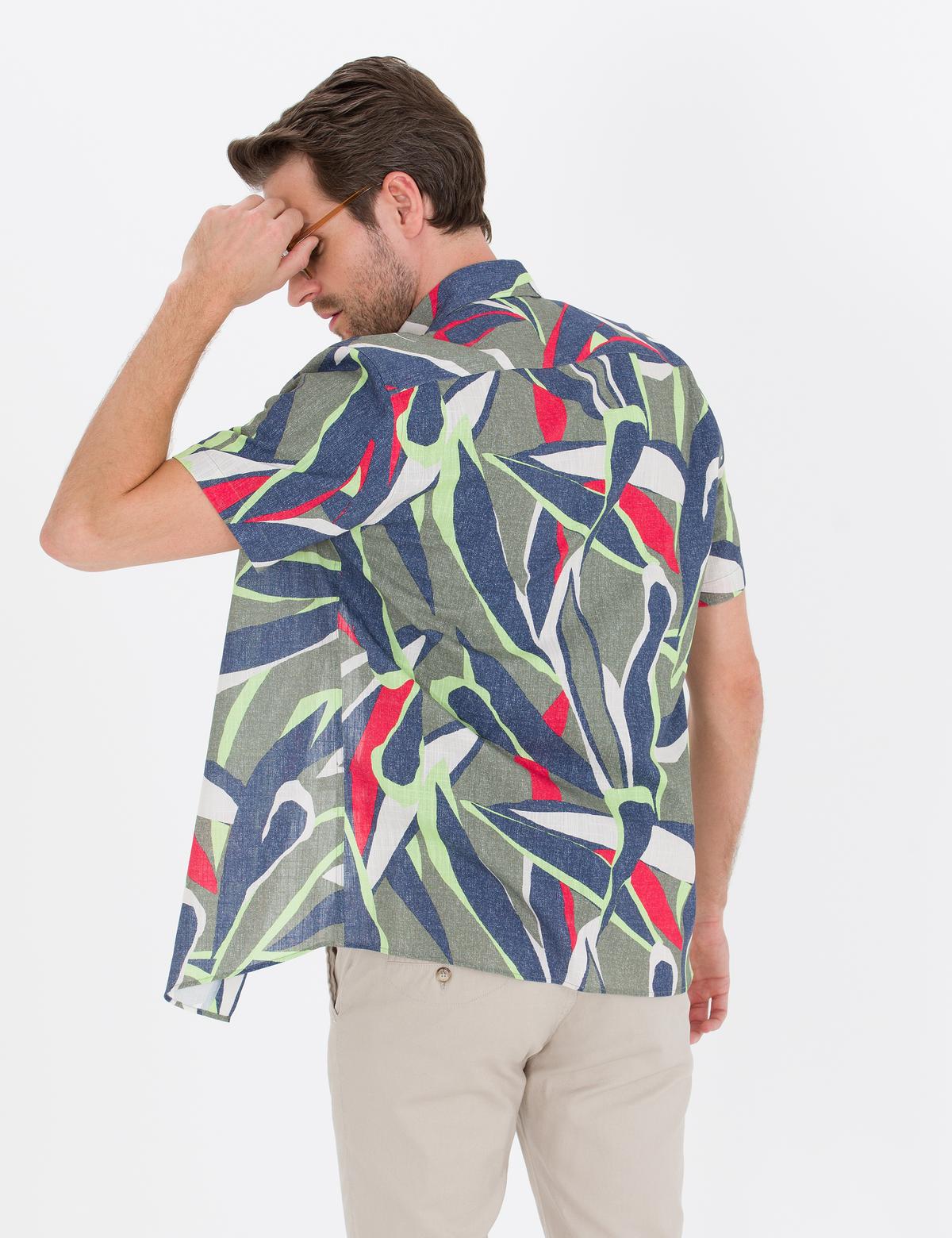 Haki Regular Fit Kısa Kollu Gömlek - 50265021023