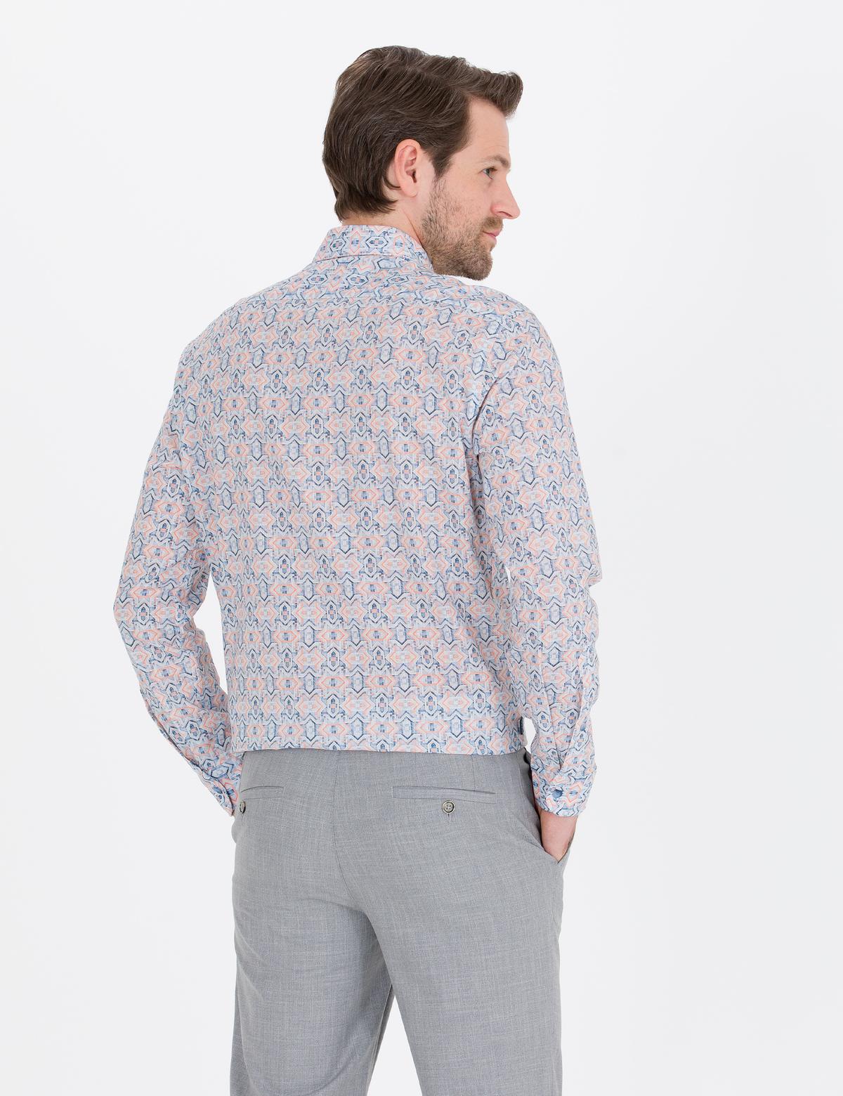 Pembe Regular Fit Uzun Kollu Gömlek - 50265040023