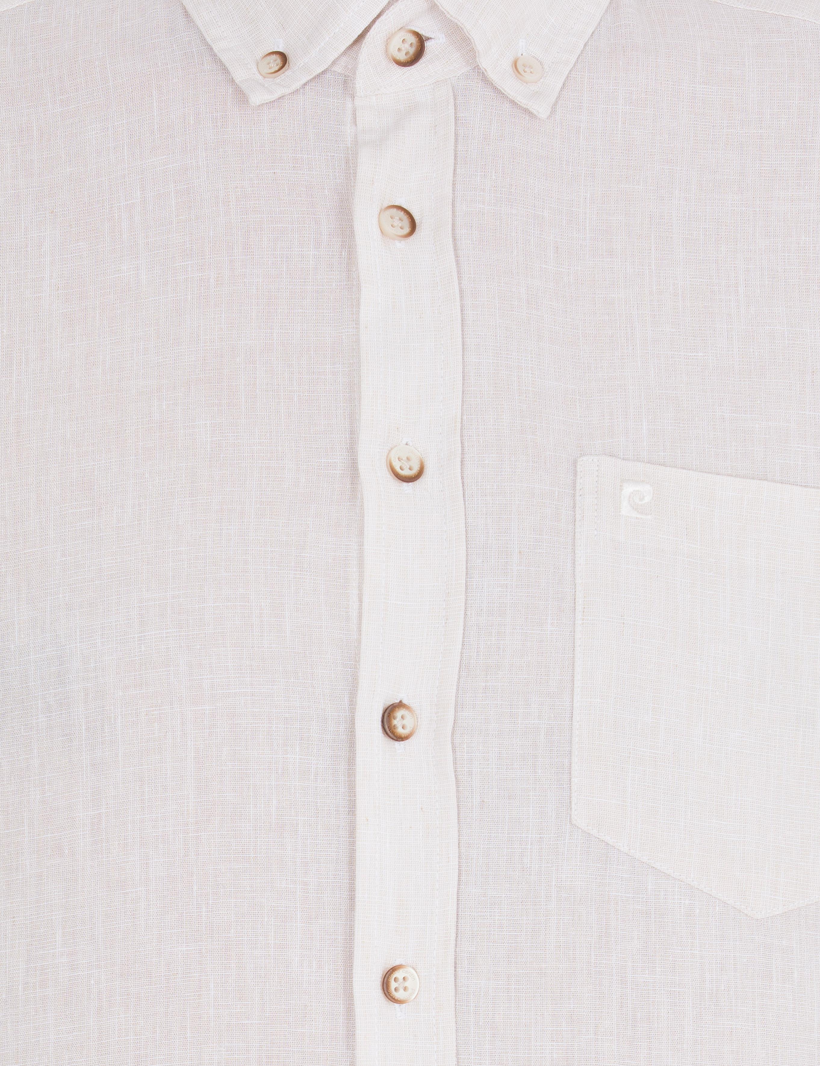 Bej Regular Fit Kısa Kollu Gömlek