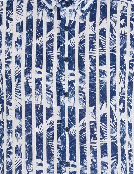 Lacivert Regular Fit Kısa Kollu Gömlek - 50266101033