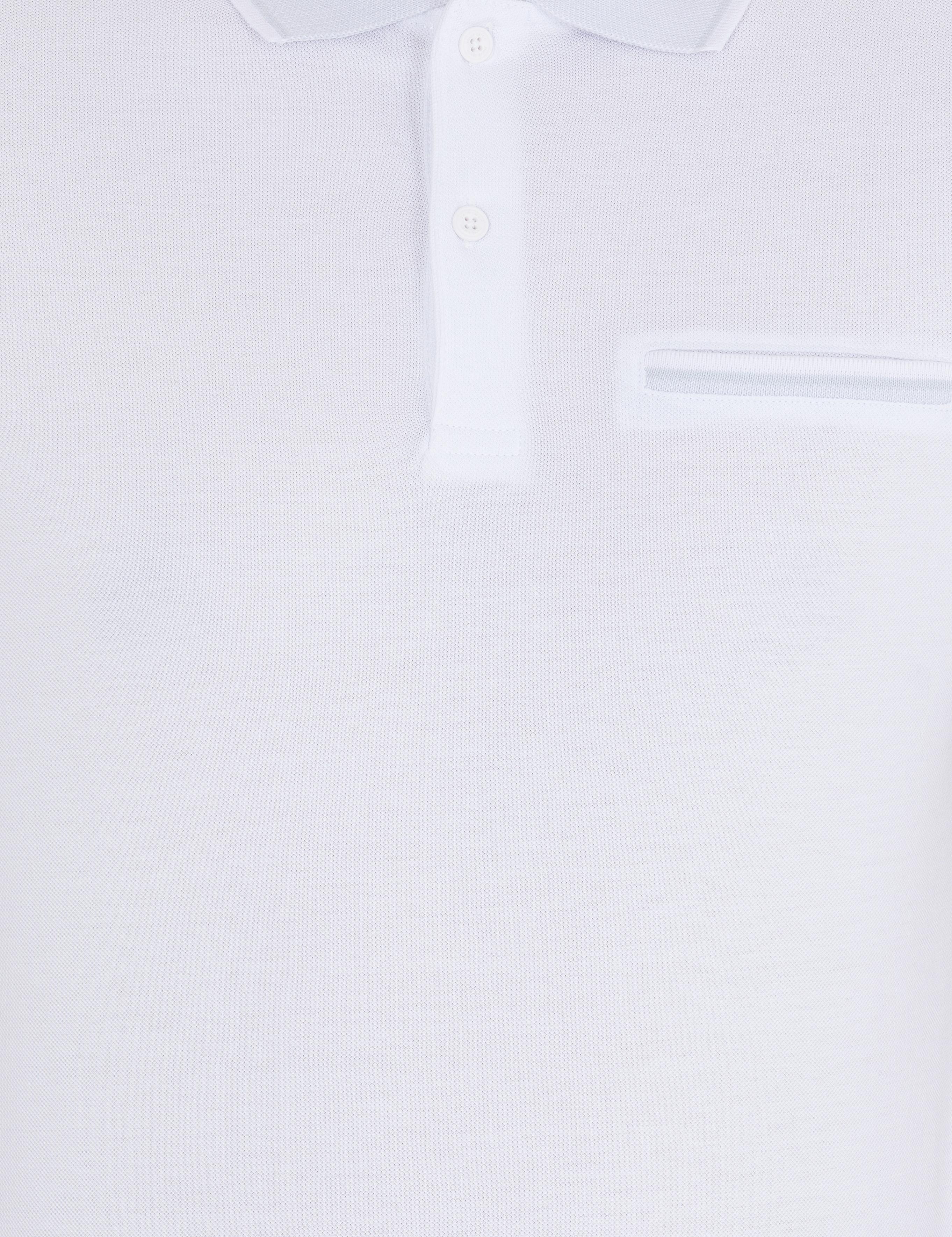 Beyaz Regular Fit Cepli Polo Yaka Tişört