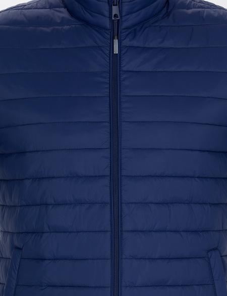 Lacivert Kapitone Mont - 50262451002