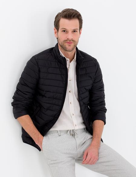 Siyah Kapitone Mont - 50262451012