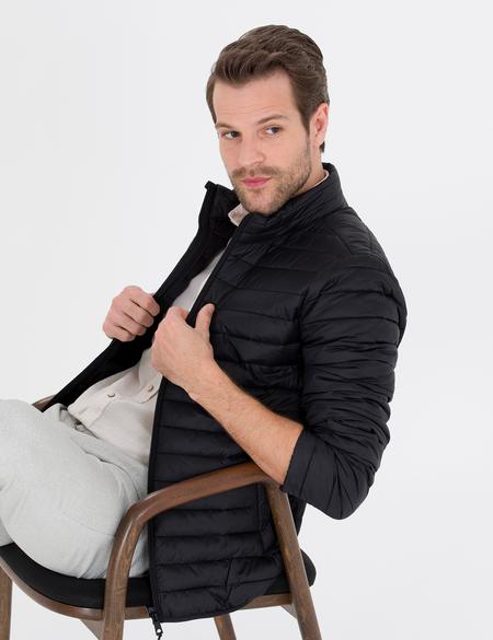 Siyah Kapitone Mont - 50262451012