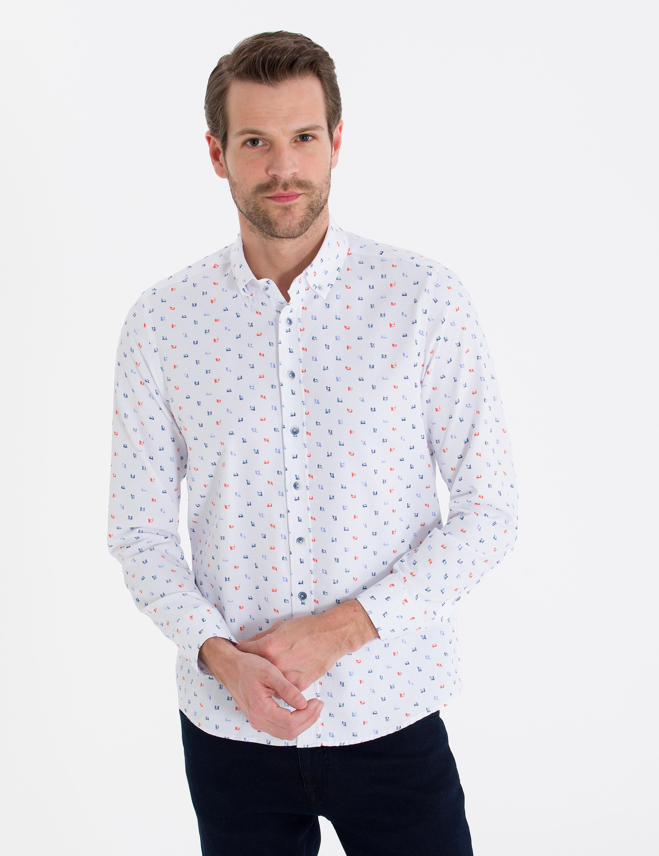 Tarçın Slim Fit Uzun Kollu Gömlek