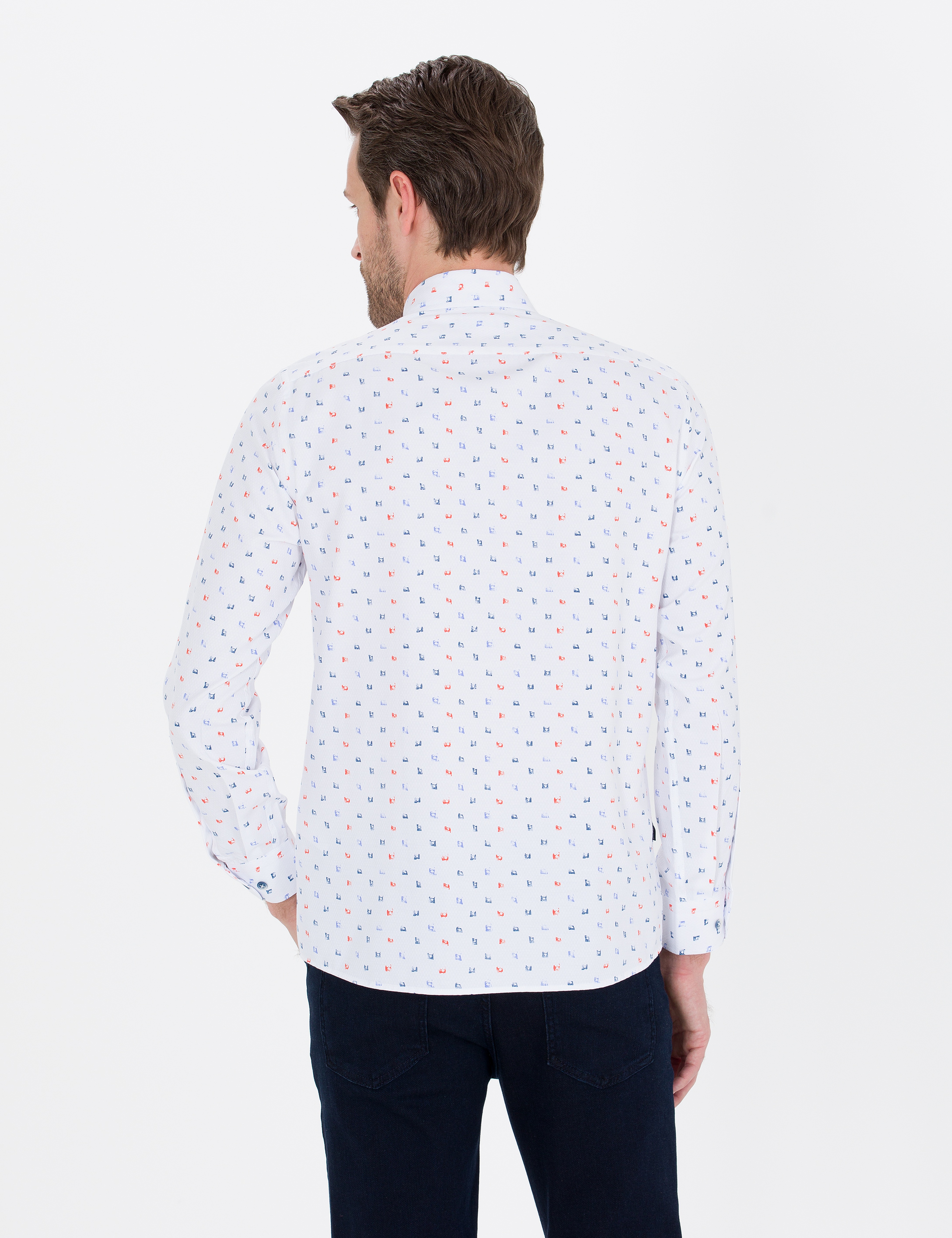 Tarçın Slim Fit Uzun Kollu Gömlek - Image 5