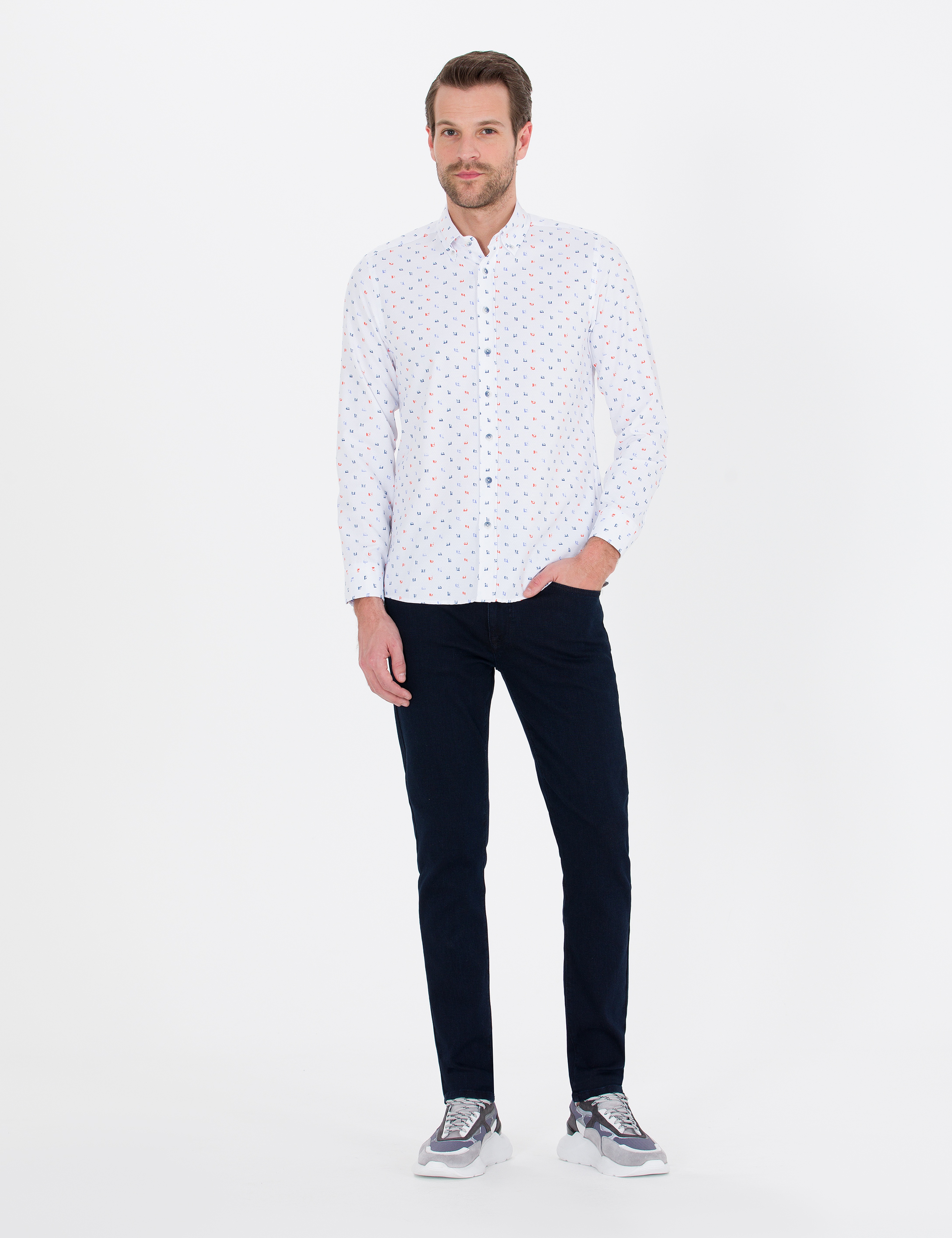 Tarçın Slim Fit Uzun Kollu Gömlek