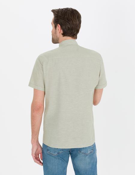 Haki Regular Fit Kısa Kollu Gömlek - 50265118082