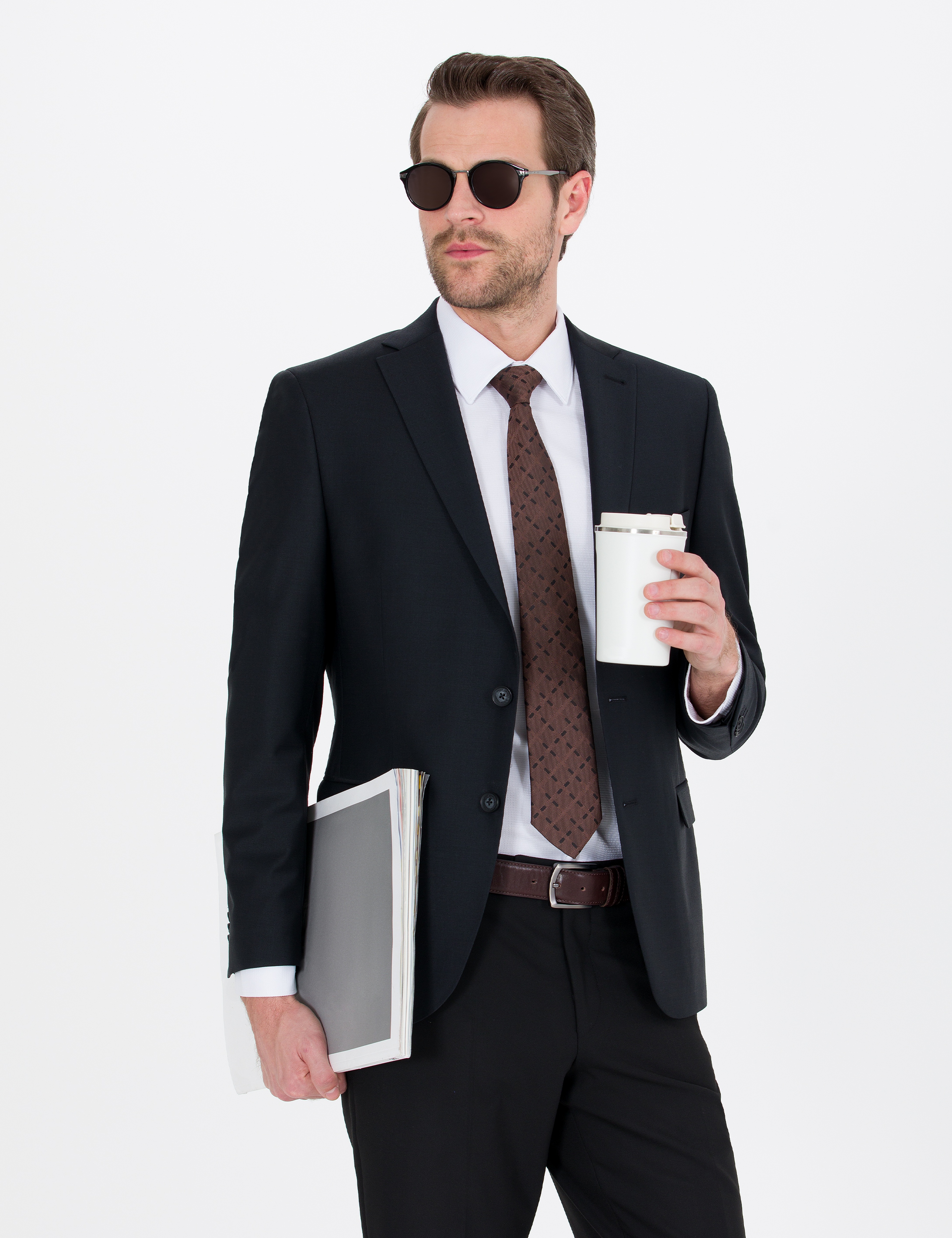 Siyah Slim Fit Ceket - Image 3