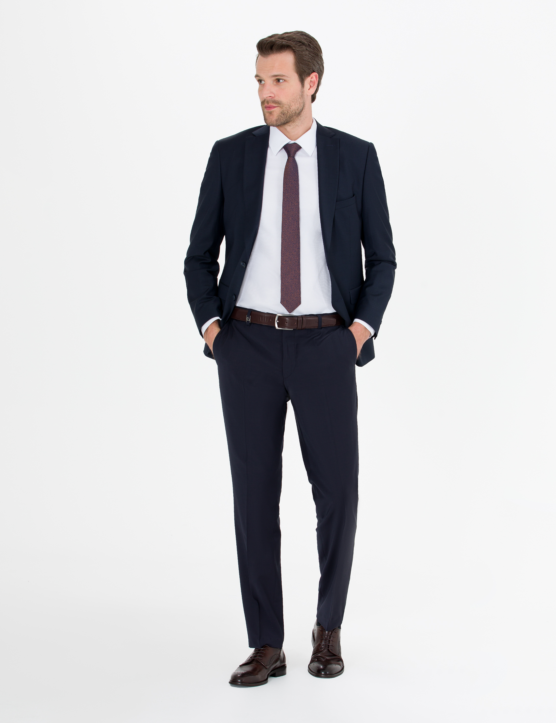 Lacivert Slim Fit Ceket - Image 3