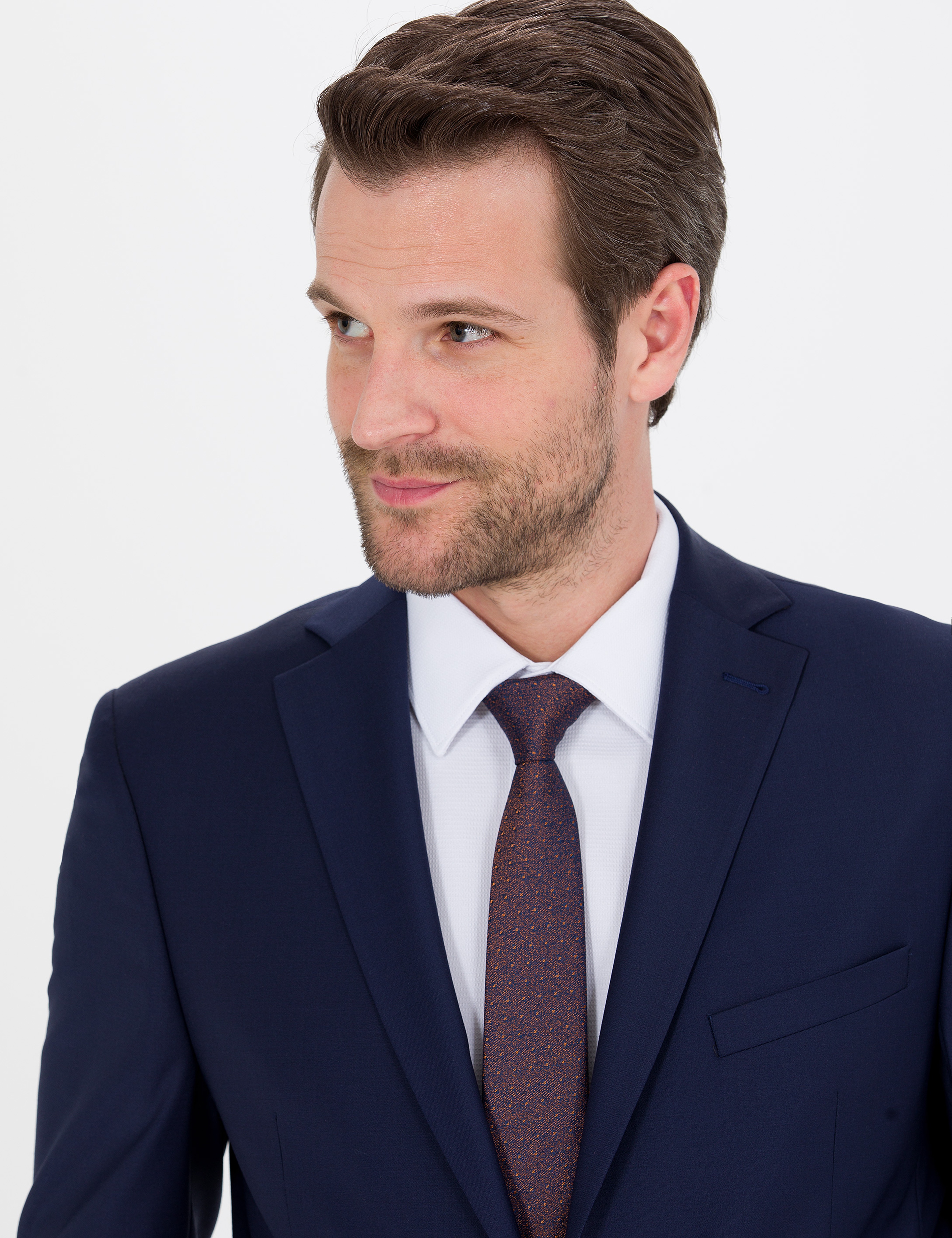 Açık Lacivert Slim Fit Ceket - Image 2