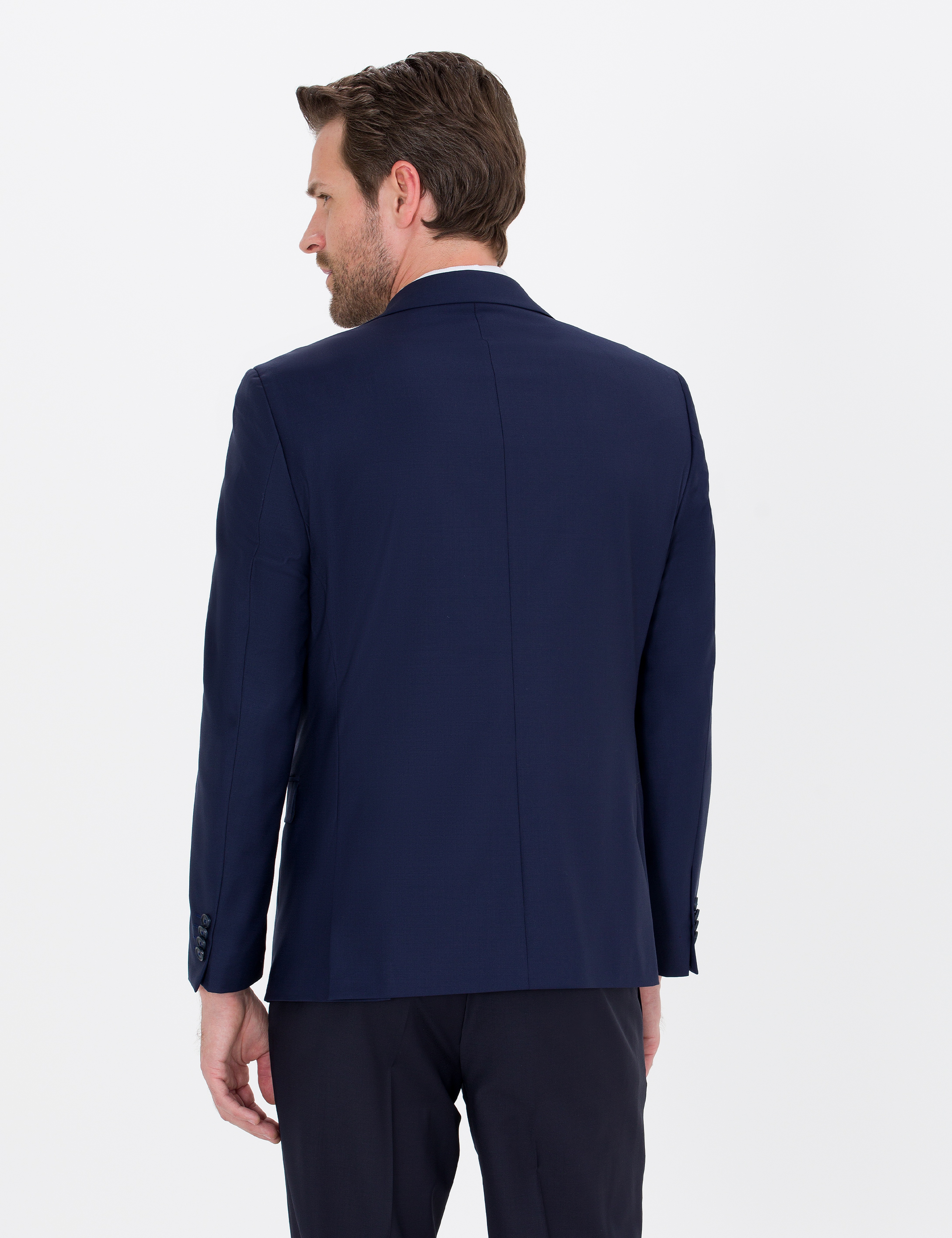 Açık Lacivert Slim Fit Ceket