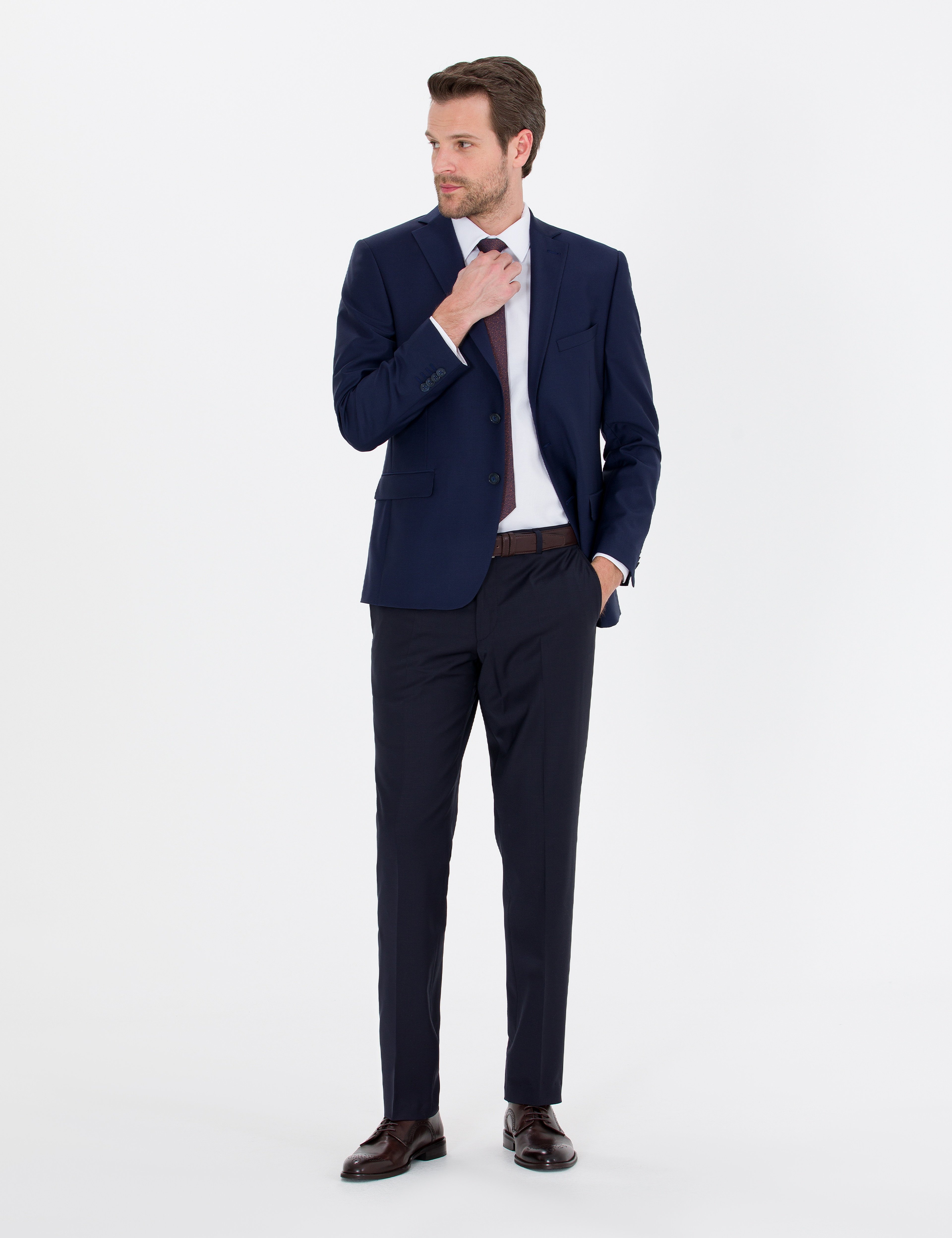 Açık Lacivert Slim Fit Ceket